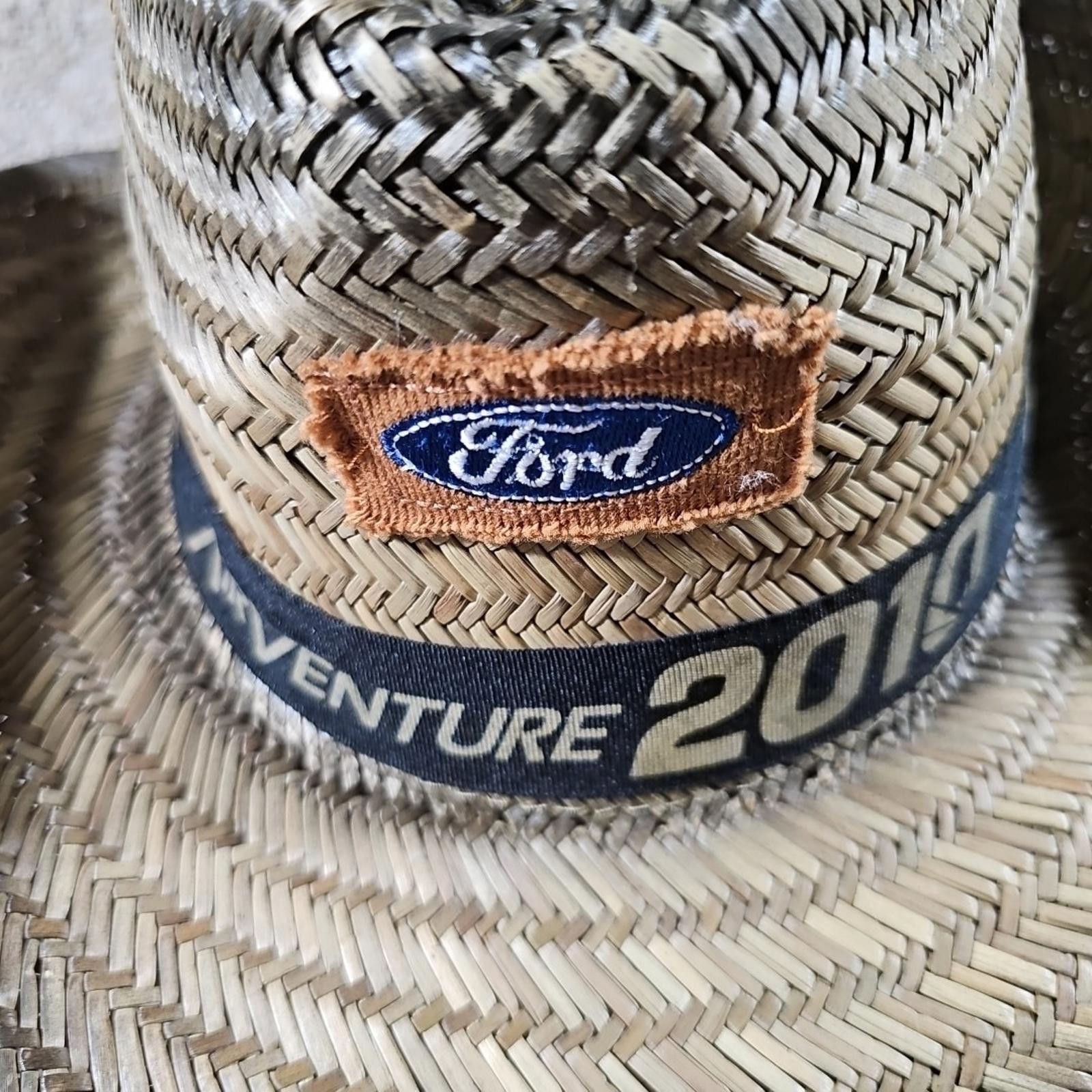 The Unbranded Brand 2010 Ford EAA OSHKOSH AIRVENTURE Straw Hat OSFA Size ONE SIZE - 2 Thumbnail