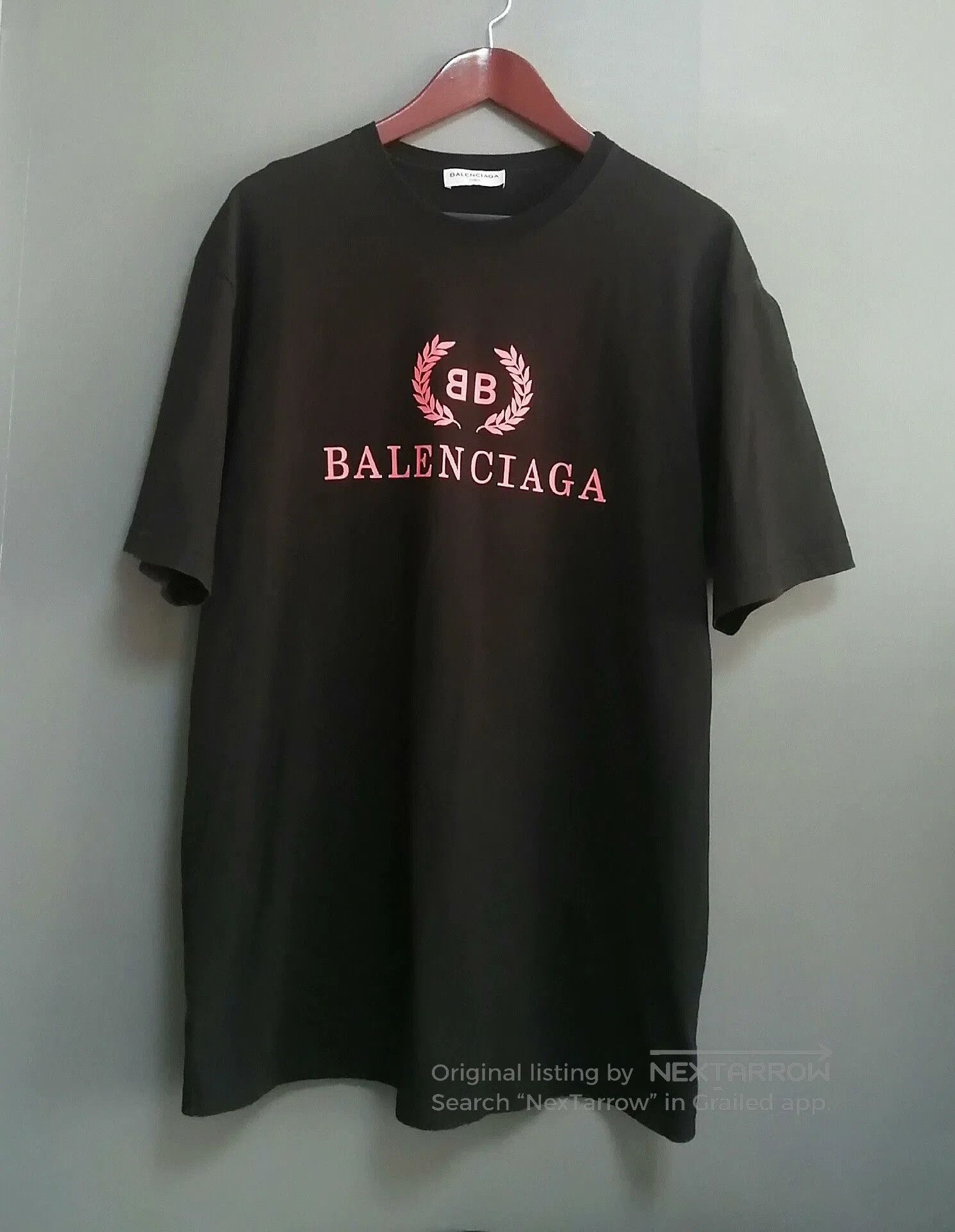 Balenciaga Balenciaga Red Double B Print T. Size US M / EU 48-50 / 2 - 1 Thumbnail