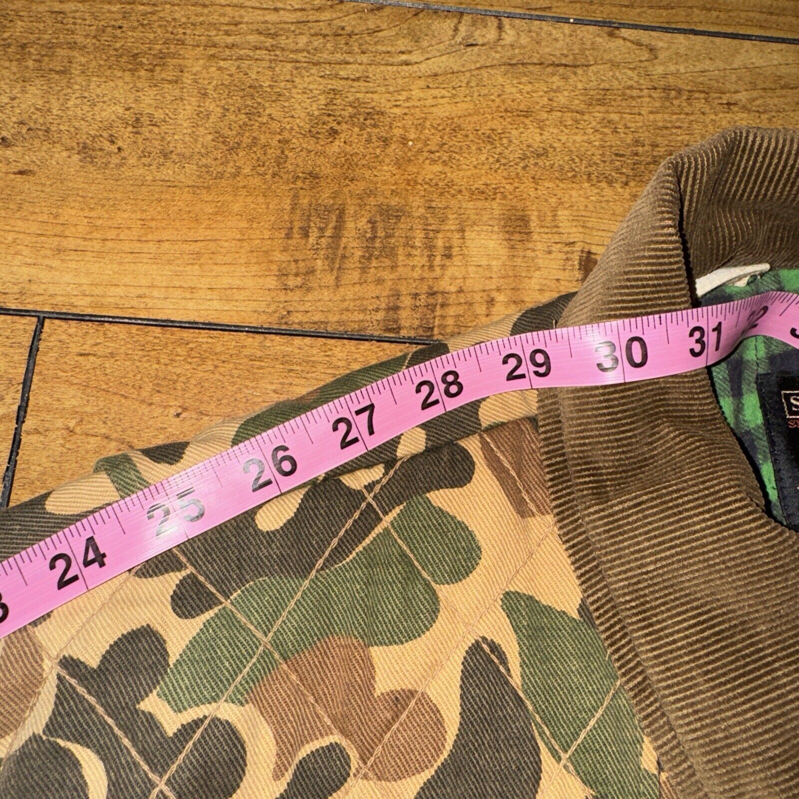 Japanese Brand × Sears × Vintage Vintage Sears Camo Farm Jacket XL 26x29 Flannel Lined Green Size US XL / EU 56 / 4 - 9 Thumbnail