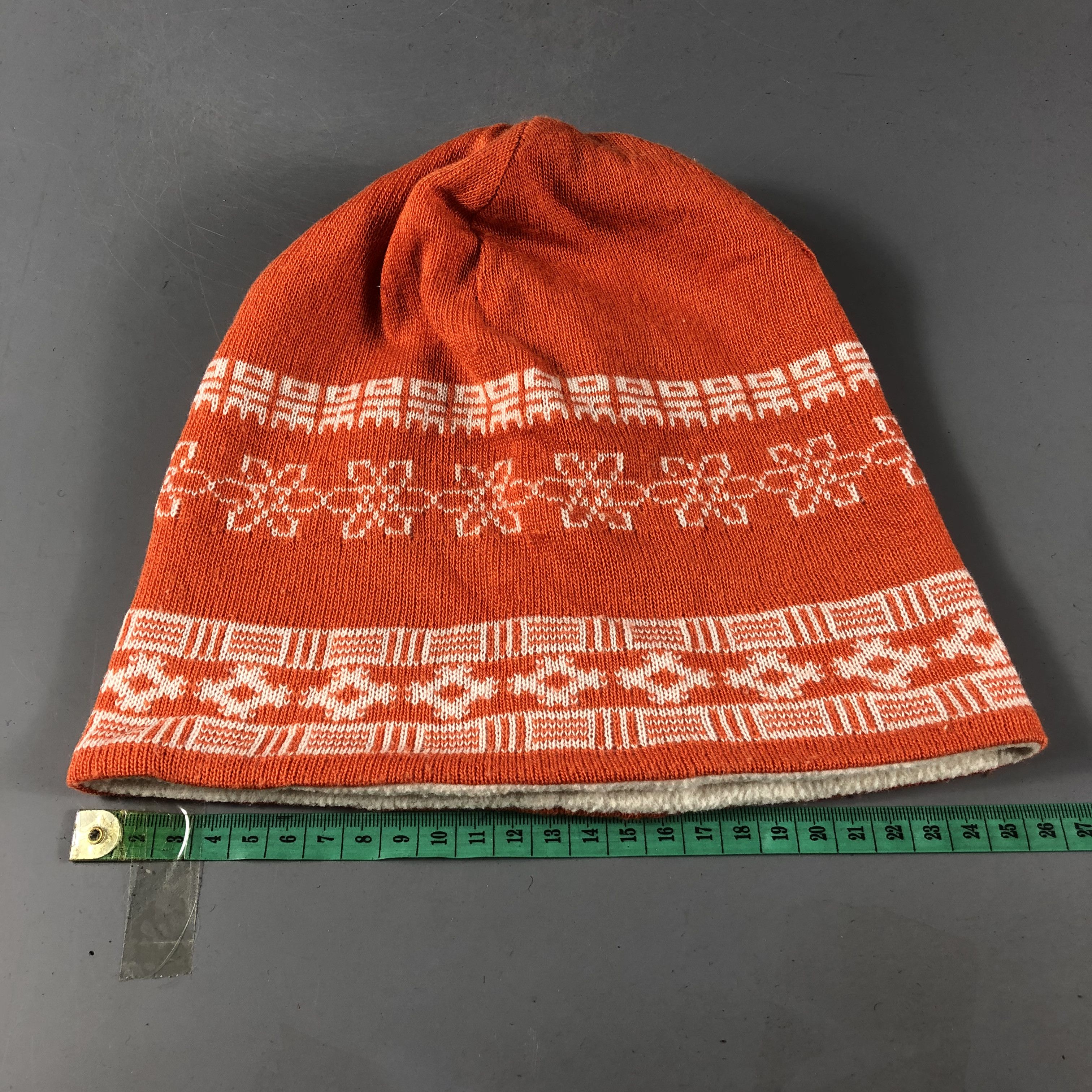 Takeo Kikuchi Takeo Kikuchi Fair Isle Beanie Snowcap Snow Hat B543 Size ONE SIZE - 3 Thumbnail