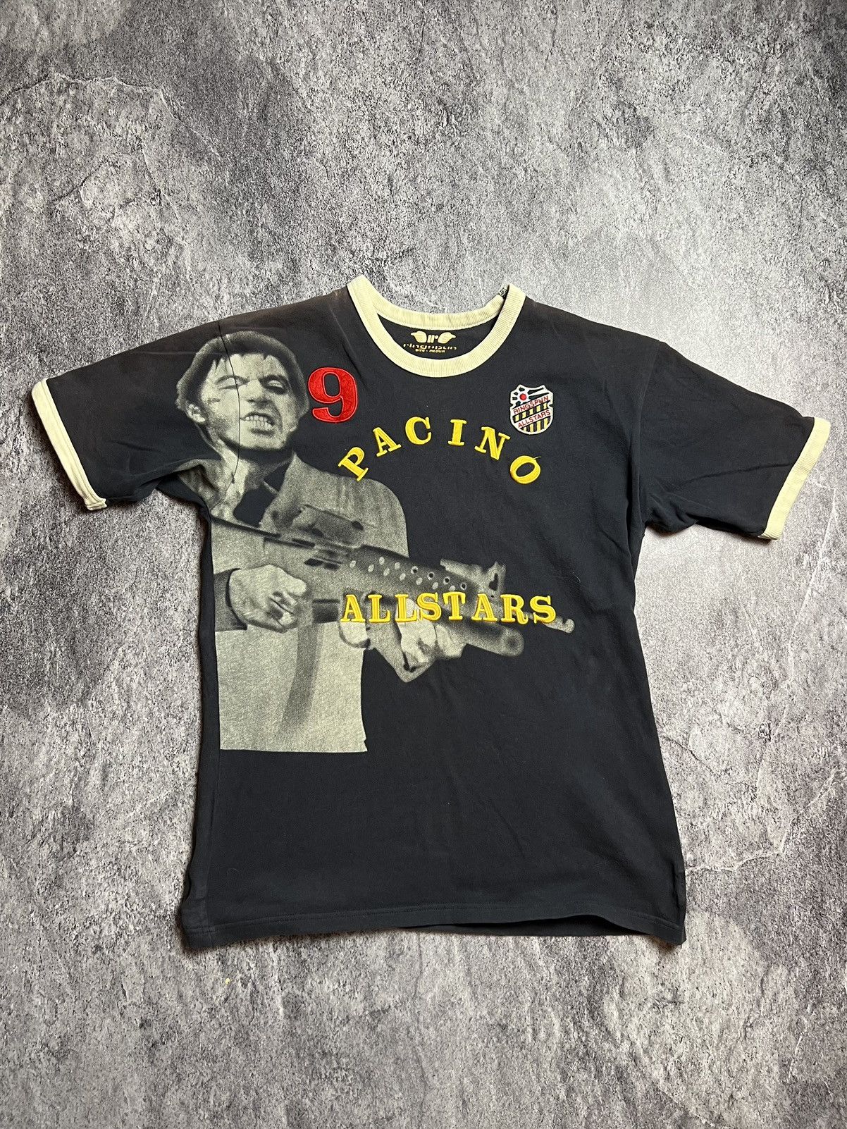 Movie × Streetwear × Vintage Y2K Ringspun Sun Faded Tony Montana ...