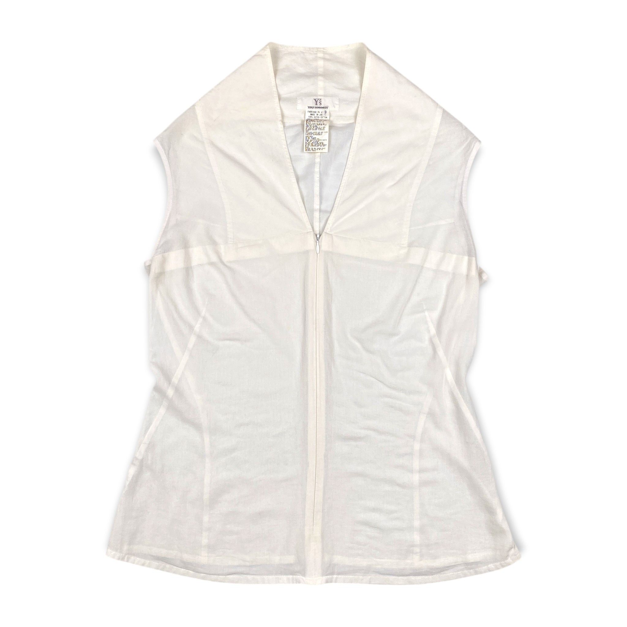 Yohji Yamamoto Y's Sleeveless Zip Up Vest Size L / US 10 / IT 46 - 1 Thumbnail