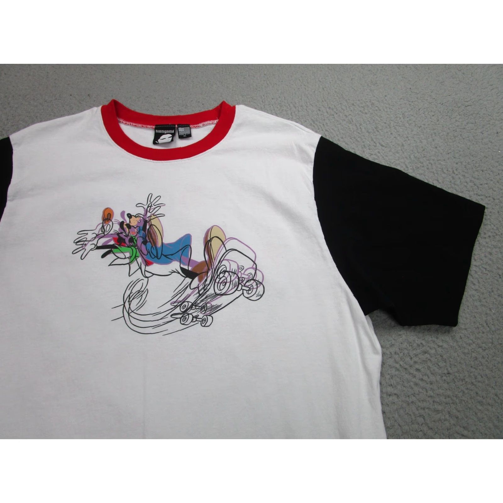 Noon Goons Noon Goons Graphic Skateboard T-Shirt Mens XL White Black Red Made in USA Size US XL / EU 56 / 4 - 2 Thumbnail
