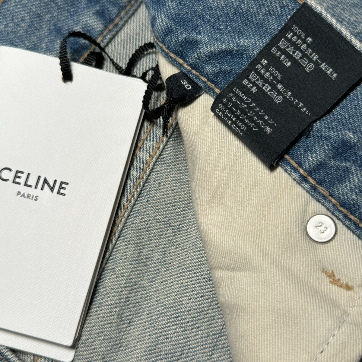 Celine × Hedi Slimane CELINE BY HEDI SLIMANE “FW22 WESLEY JEANS” Size US 30 / EU 46 - 6 Thumbnail