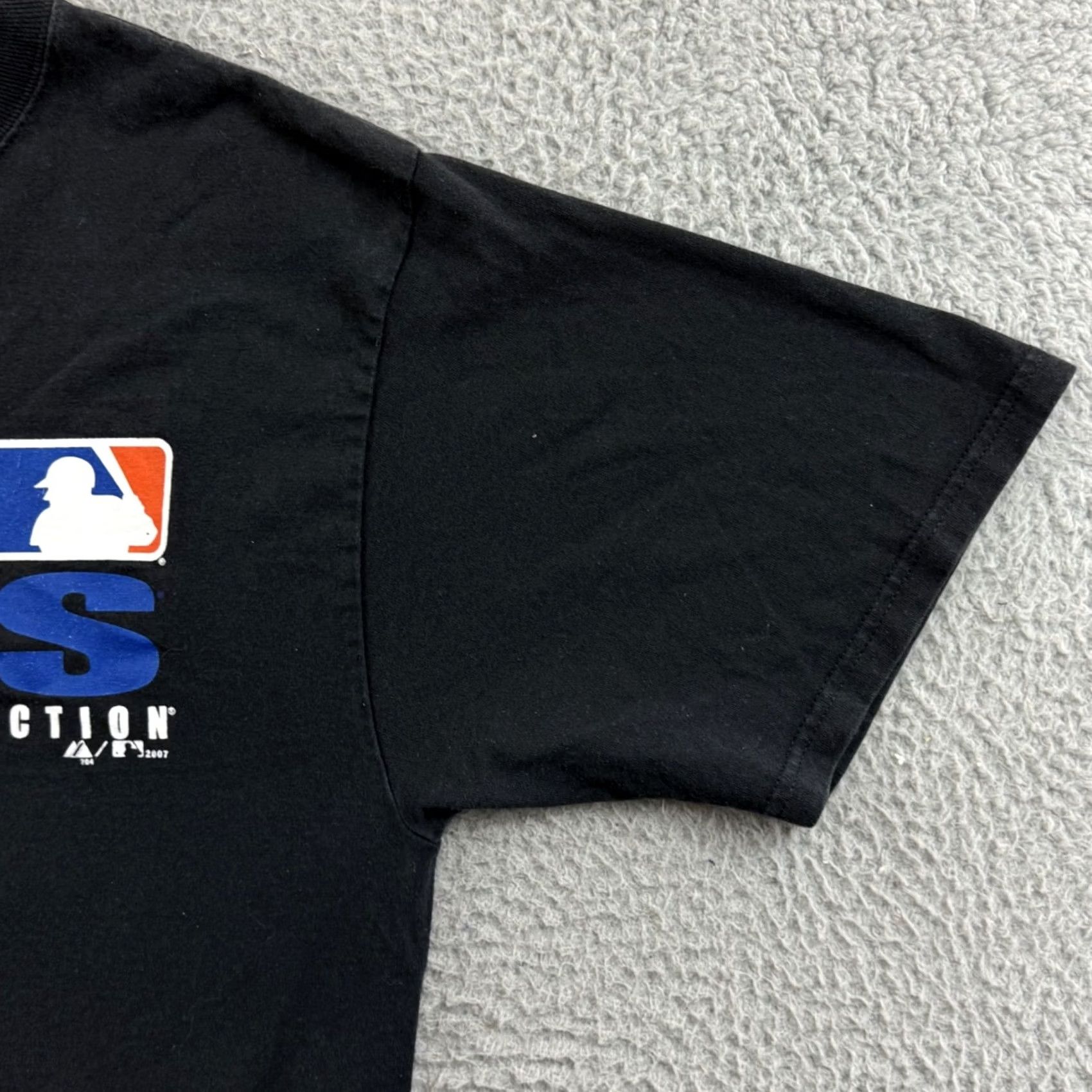 MLB VINTAGE Mets Shirt Majestic MLB Mens Medium Black Crew Neck Short Sleeve Baseball 2000s Sports AS-IS Size US L / EU 52-54 / 3 - 5 Thumbnail