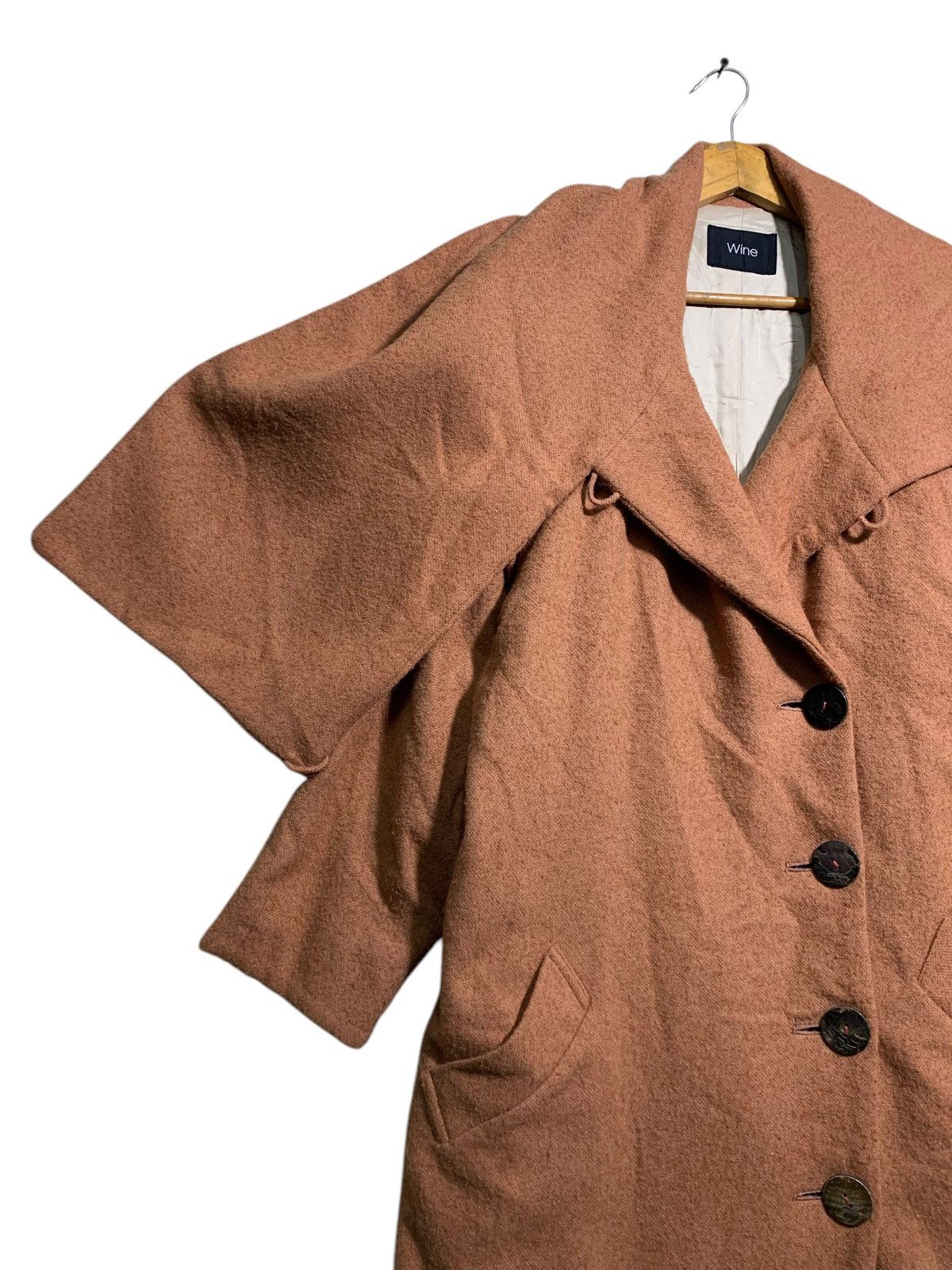 Japanese Brand 🔥WINE JAPAN OVERCOATS JACKETS Size M / US 6-8 / IT 42-44 - 2 Thumbnail