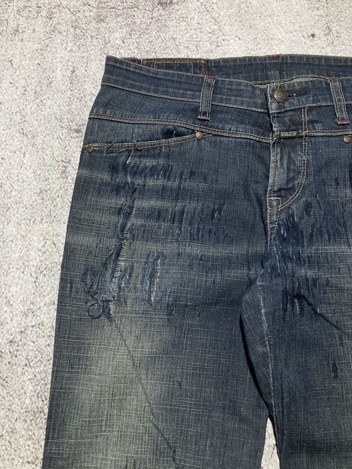 Marithe + Francois Girbaud 2000s Marithe + Francois Girbaud Distressed Bootcut Jeans Size US 29 - 9 Thumbnail