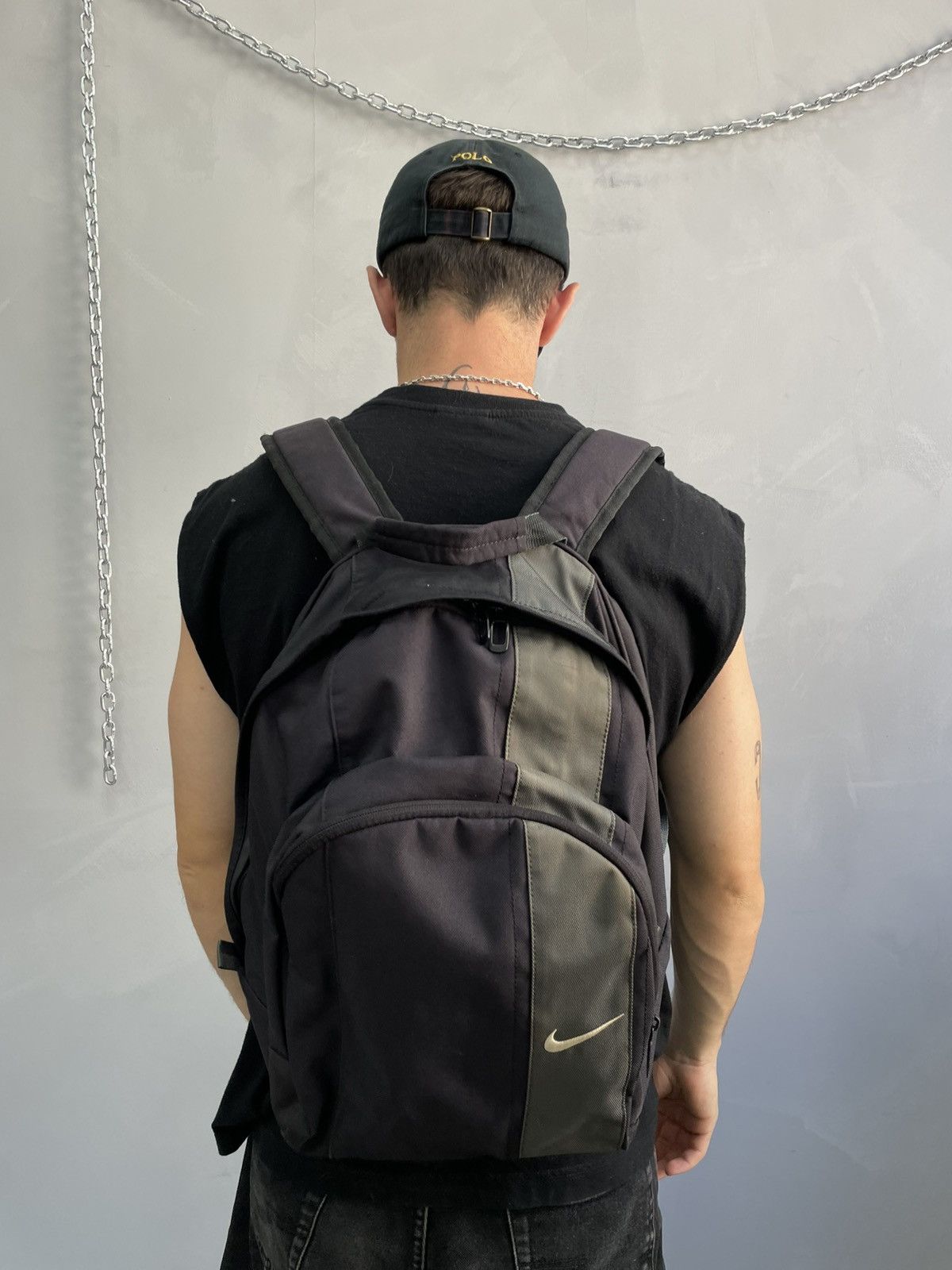 Nike Retro Nike drill swoosh bag pack messenger y2k style Size ONE SIZE - 3 Thumbnail