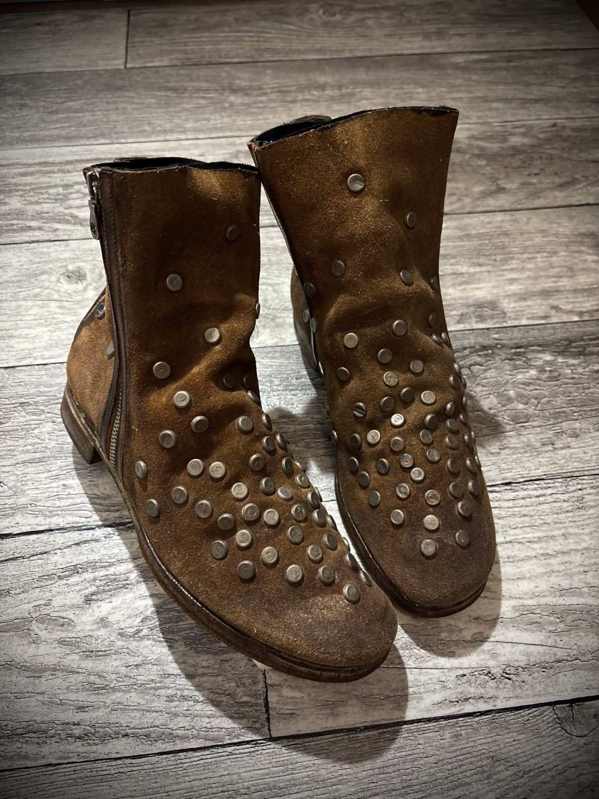 Maison MIHARA YASUHIRO 00s Mihara Yasuhiro Twisted Leather Boots 