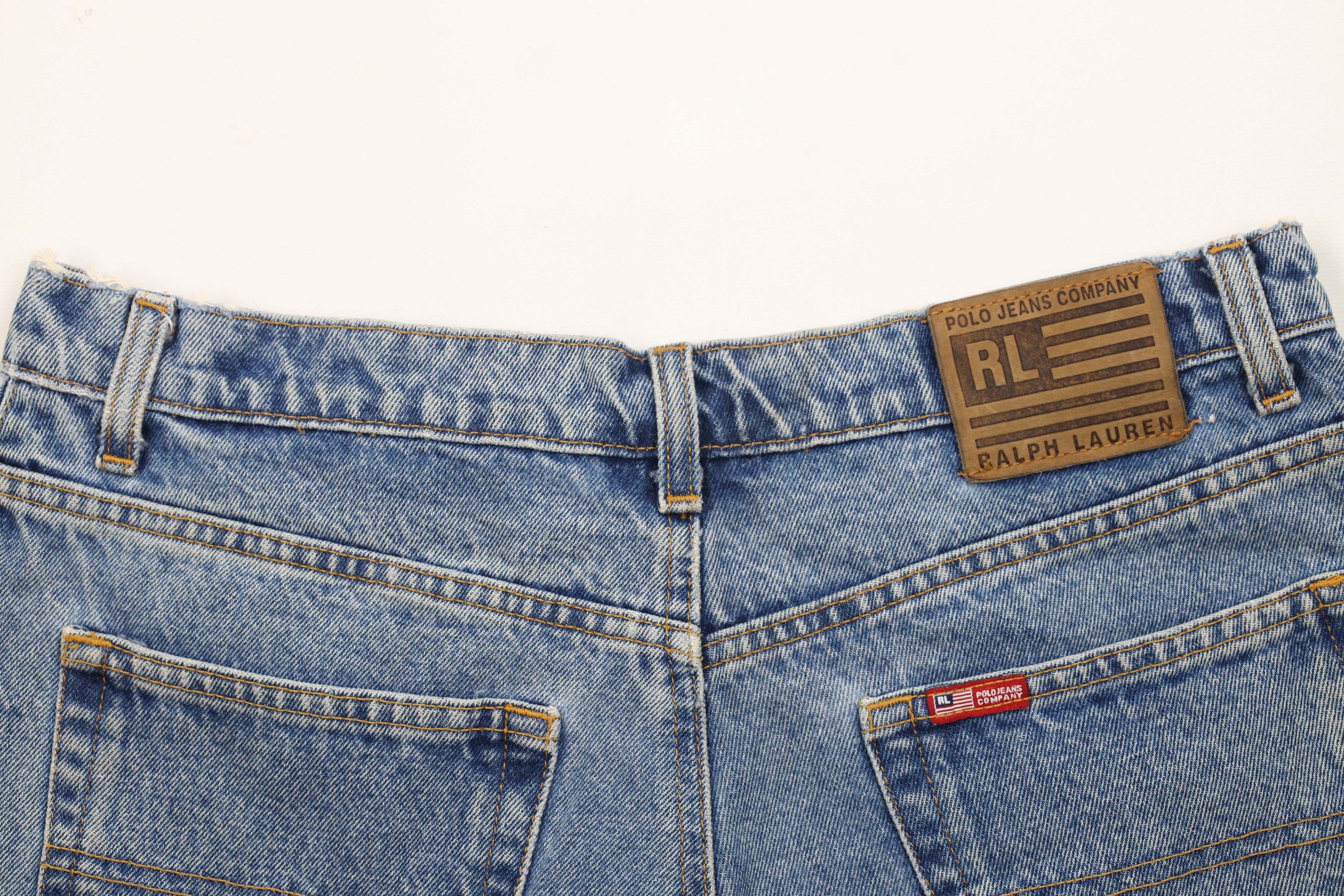Ralph Lauren Vintage 90s Ralph Lauren Above Knee Denim Jean Shorts Jorts Size 30" / US 8 / IT 44 - 9 Thumbnail