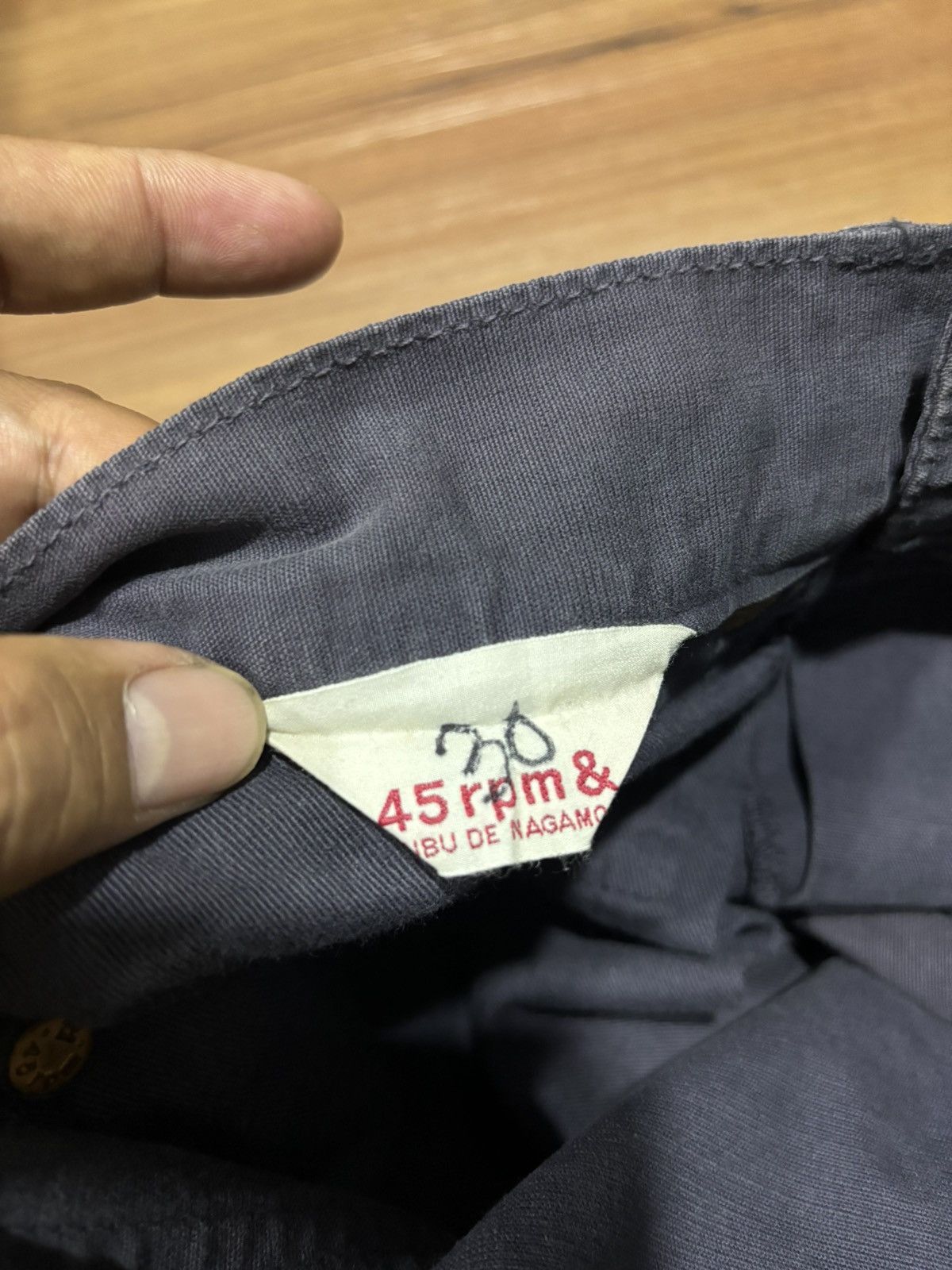 45rpm Vintage 45rpm Indigo Wide Leg Japanese Denim Jeans Size US 30 / EU 46 - 6 Thumbnail