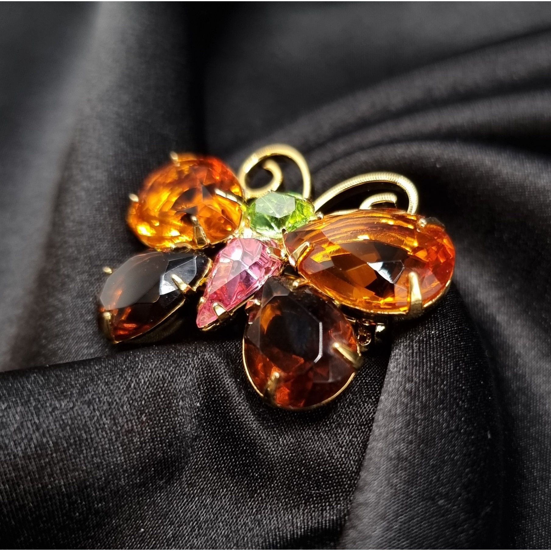 Joan Rivers Vintage Joan Rivers Signed Butterfly Brooch With Sparkling O Size ONE SIZE - 1 Thumbnail