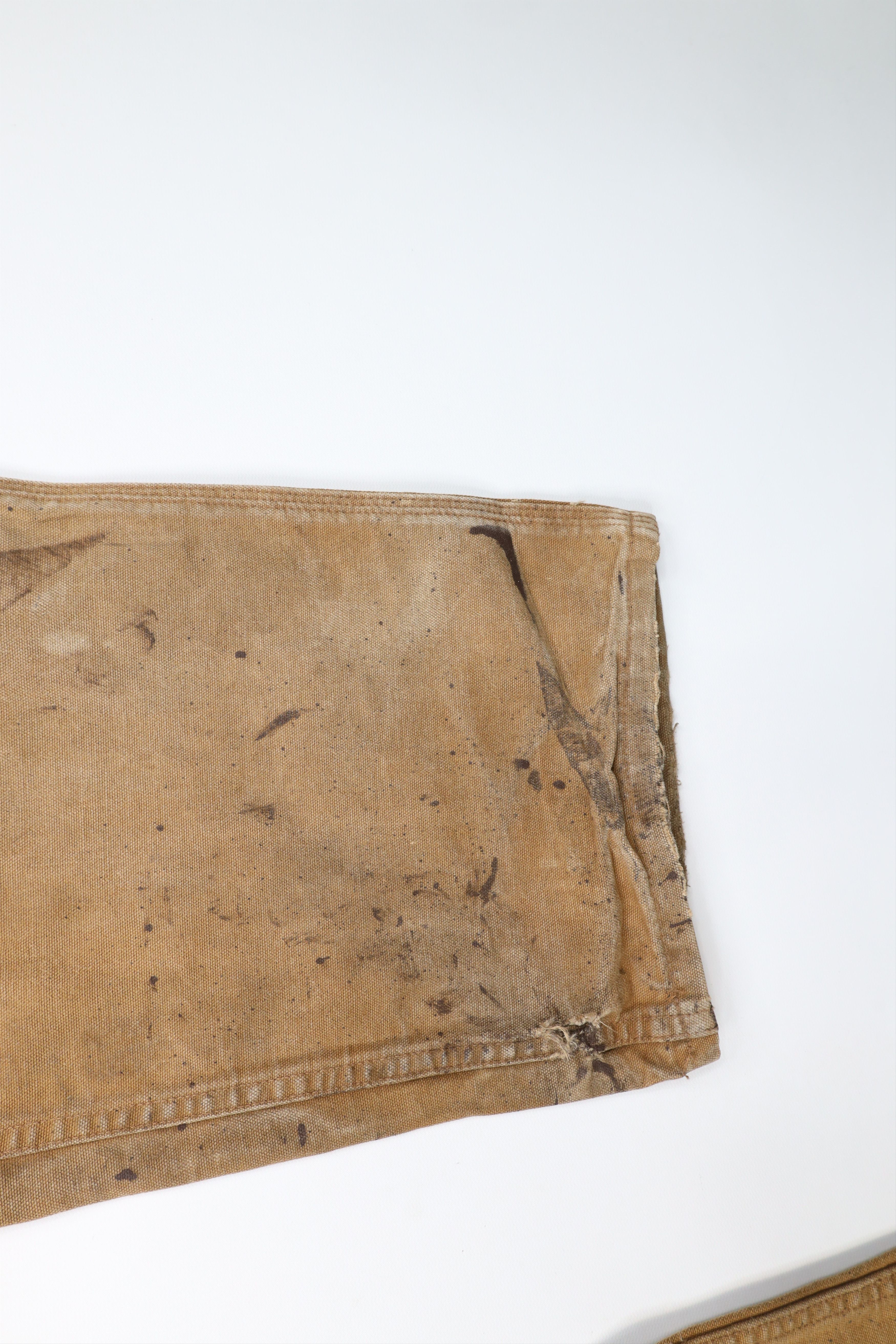 Carhartt Carhartt Thrashed Spell Out Wide Leg Canvas Pants Duck Brown Size US 36 / EU 52 - 14 Thumbnail