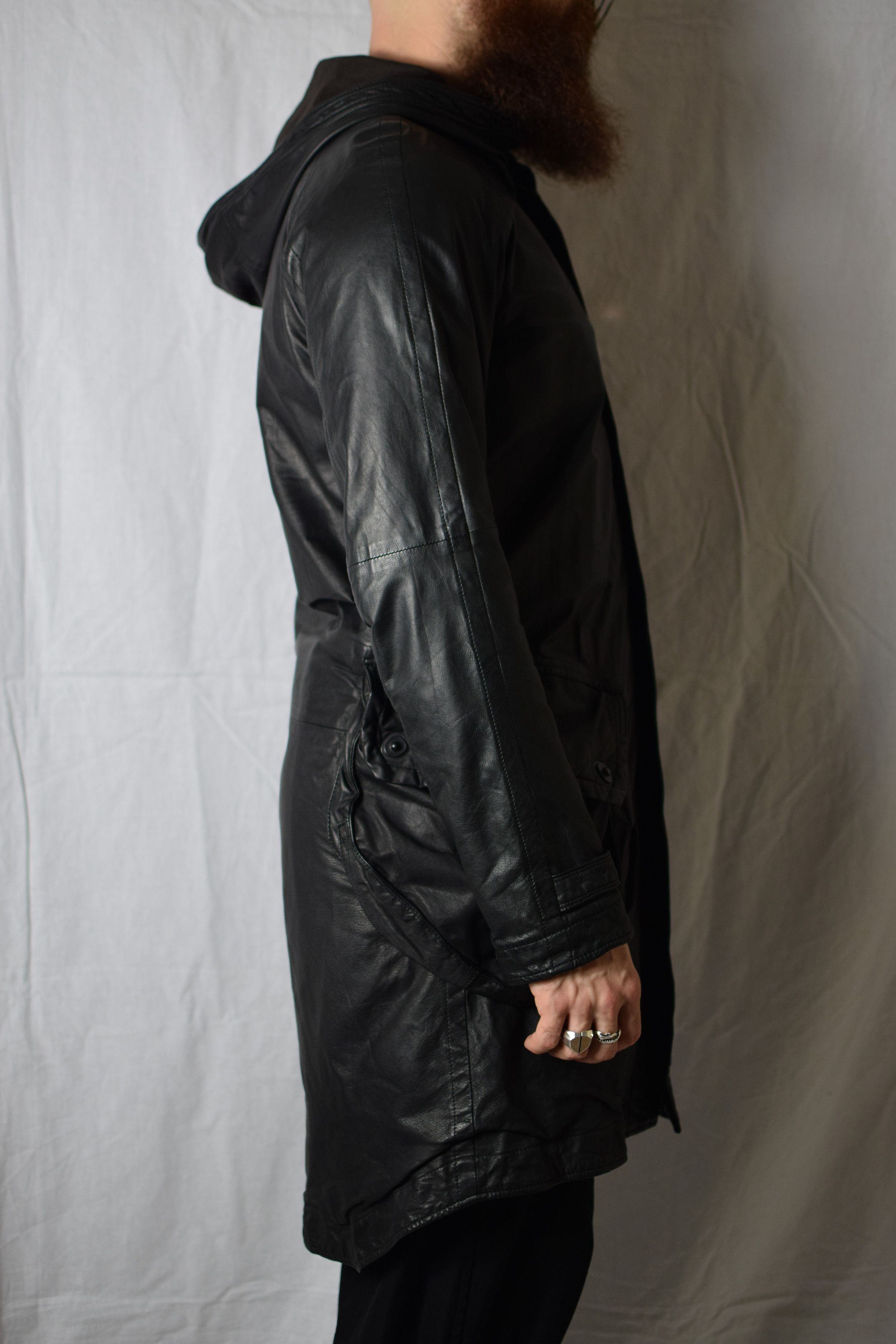 Julius Julius SS08 Leather Gasmask Coat - 217COM6 Size US M / EU 48-50 / 2 - 9 Thumbnail