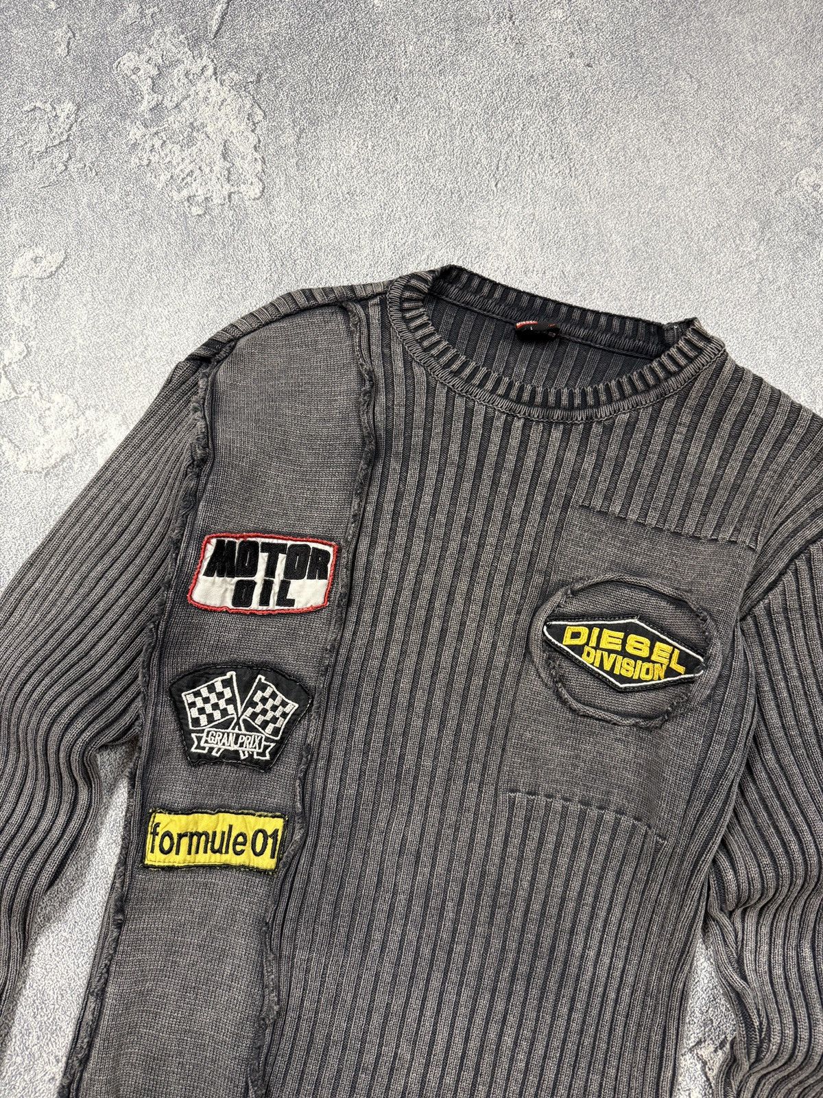 Diesel Avant Garde 00s Diesel Denim Devision Sweater Size US L / EU 52-54 / 3 - 3 Thumbnail