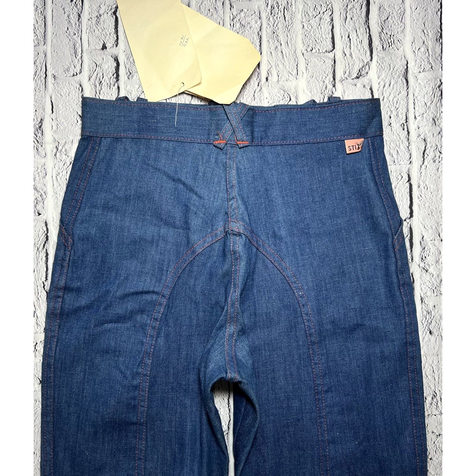 Vintage VINTAGE 70s DYNAMITE STIX Denim Jeans Blue 14 Medium Mens Size 36" / US 14 / IT 50 - 7 Thumbnail