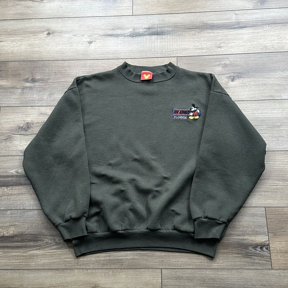 Mickey Mouse Vintage 90s Disney Mickey Mouse Embroidered Crewneck Size US L / EU 52-54 / 3 - 1 Thumbnail