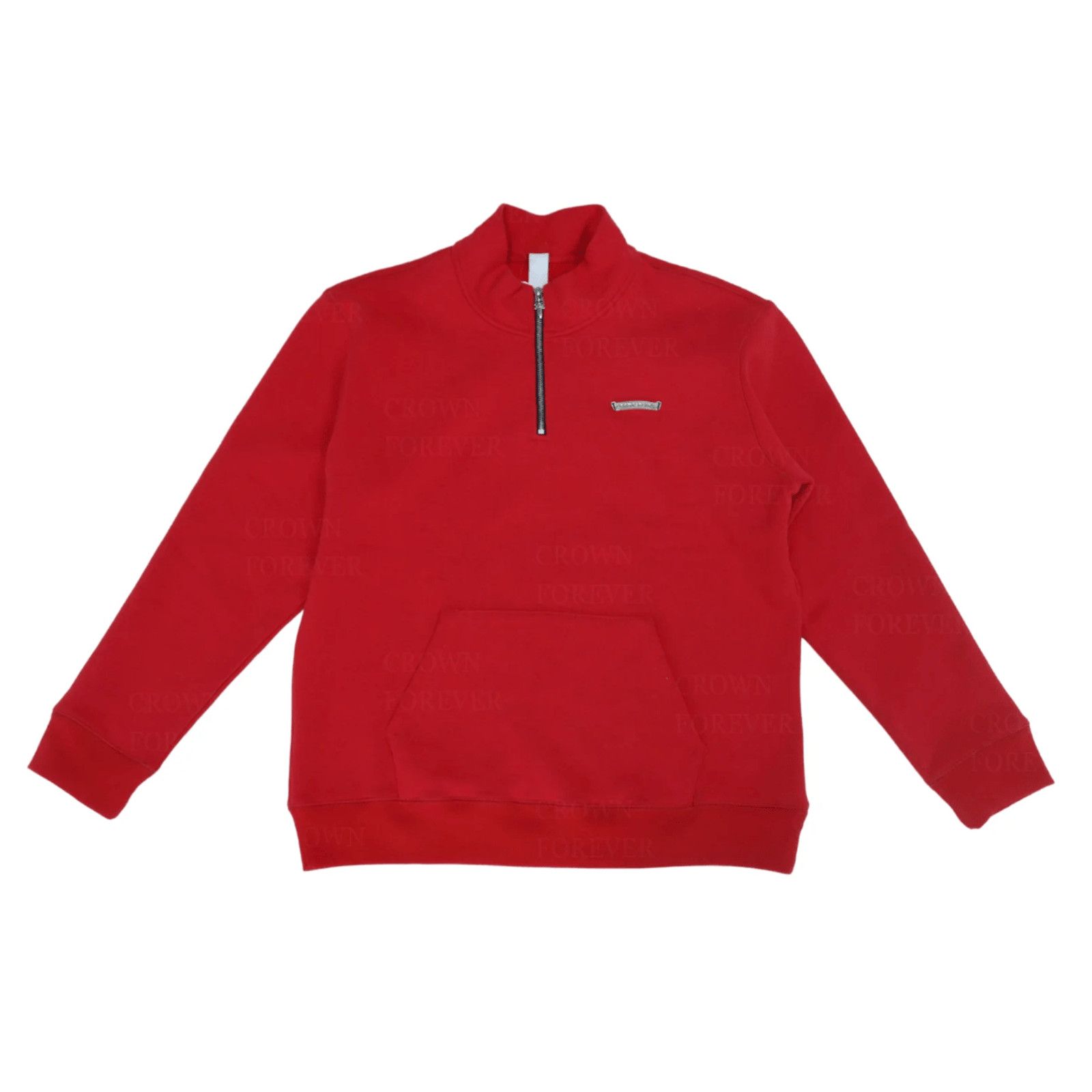 Image of Chrome Hearts Sailing Half Zip Sweater Red, Men's (Size XL)