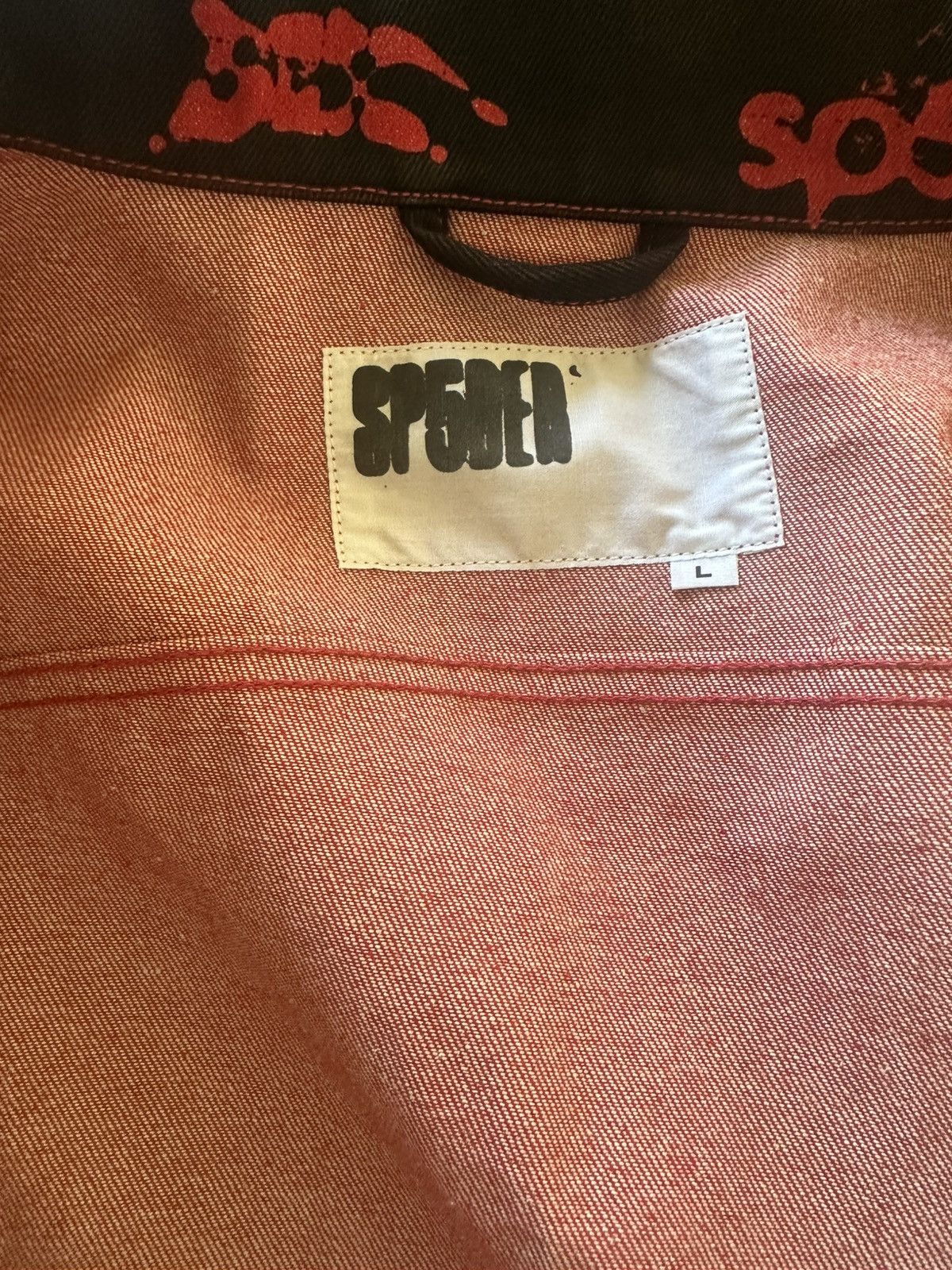 Sp5der Sp5der AOP sex denim jacket Size US L / EU 52-54 / 3 - 4 Thumbnail