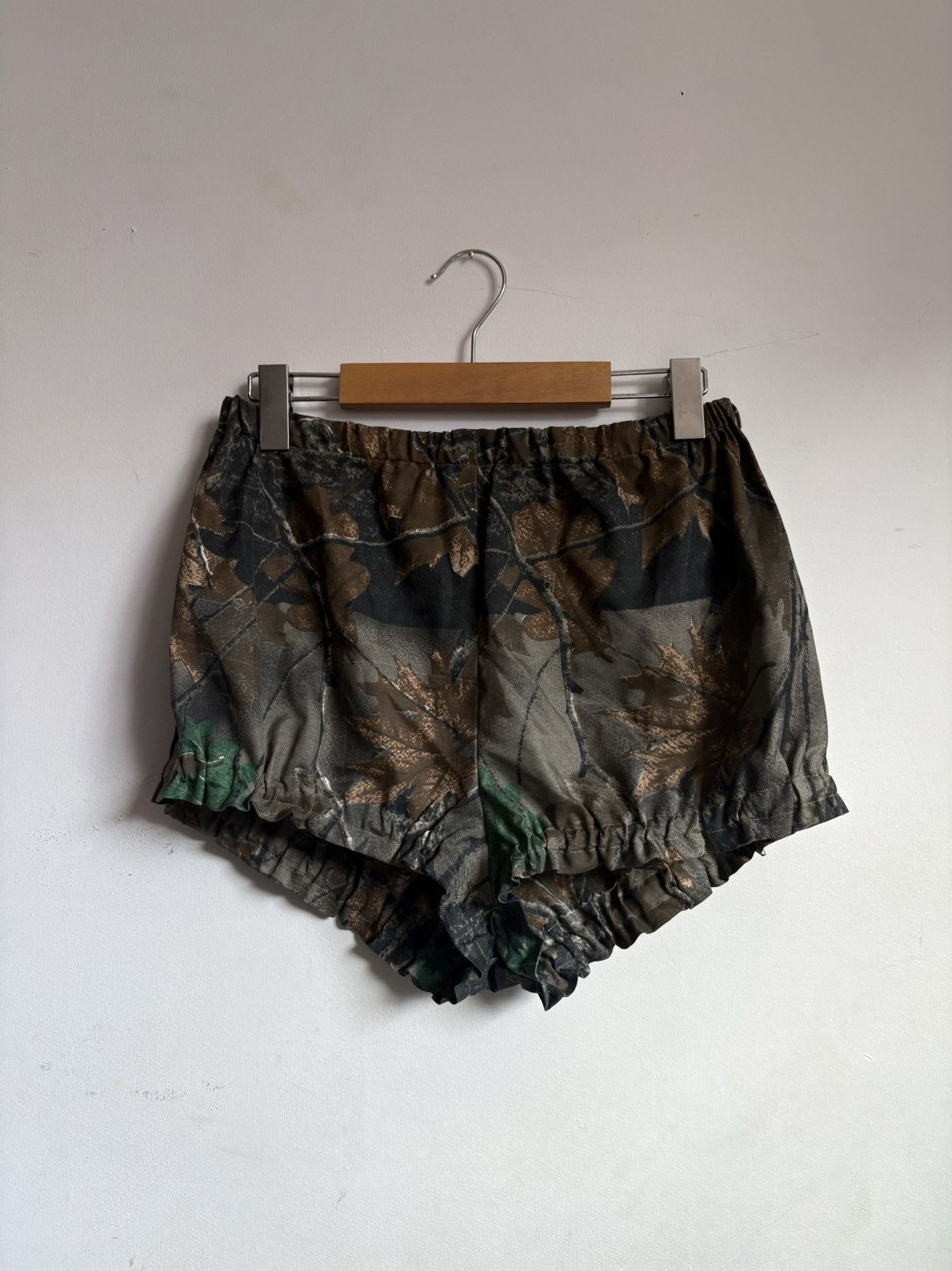 Handmade handmade real tree camo bloomers shorts Size 34" / US 12 / IT 48 - 1 Preview