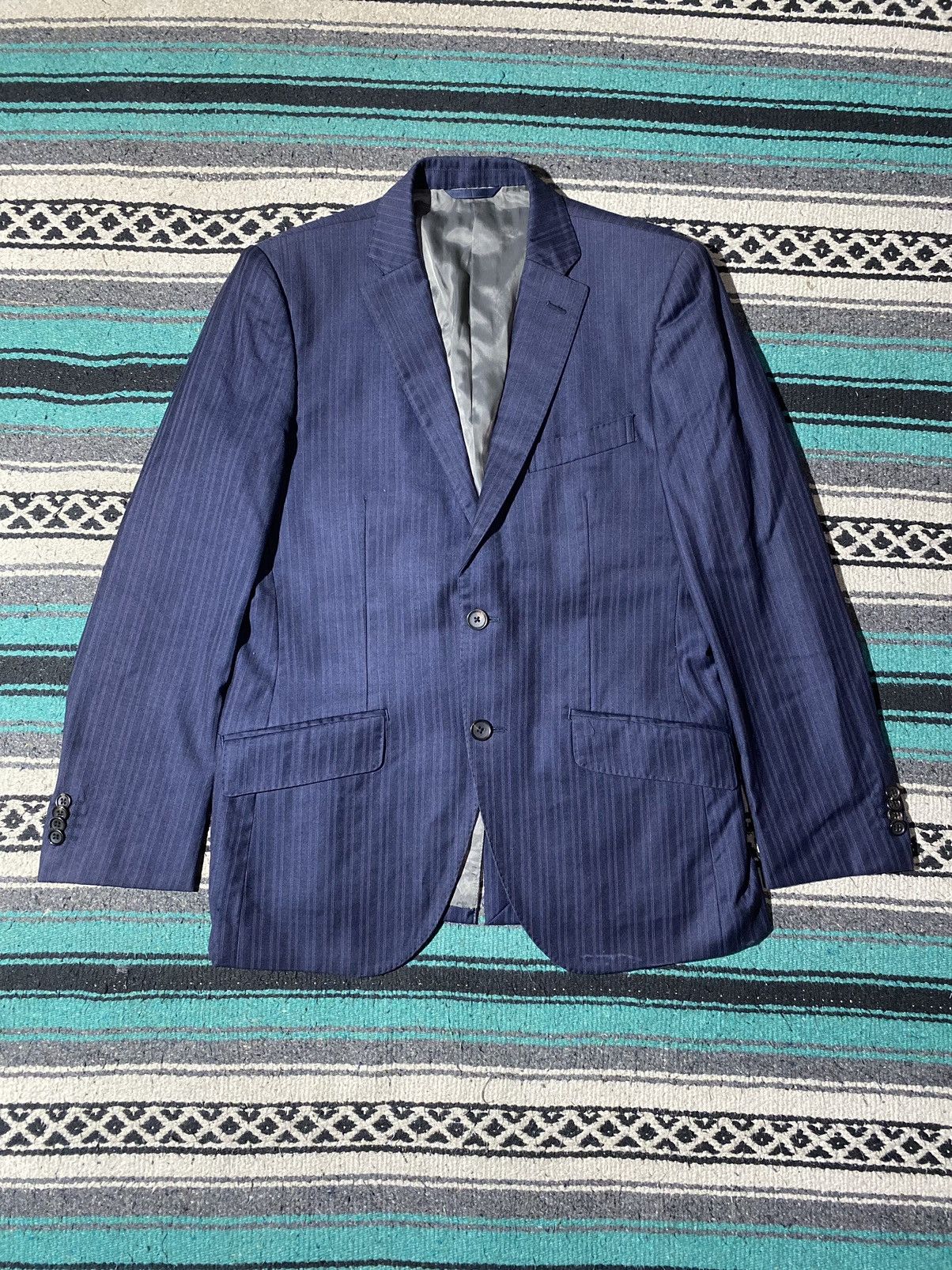 Loro Piana Loro Piana Men Classic Striped Cotton Formal Size US M / EU 48-50 / 2 - 1 Thumbnail
