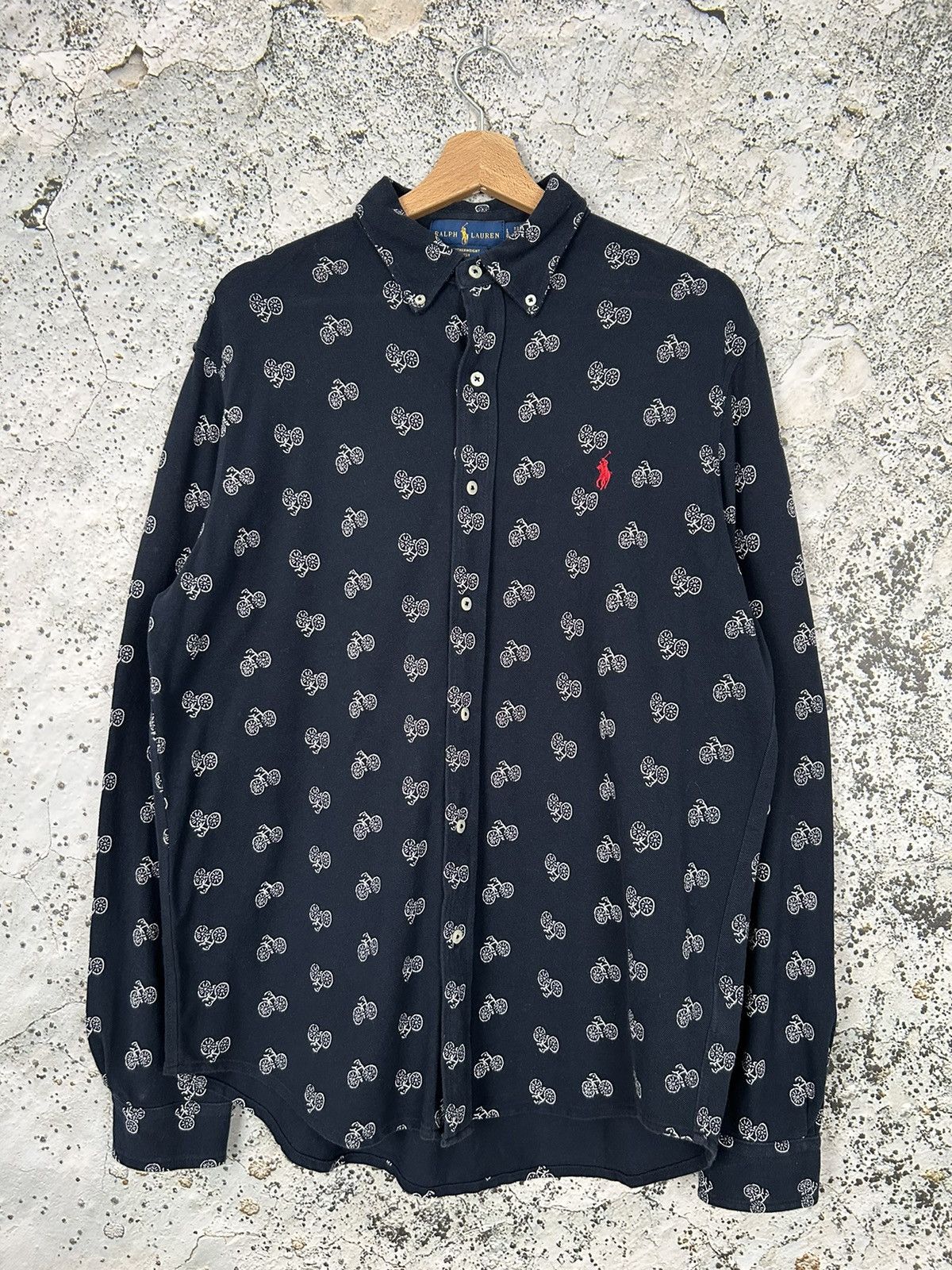Polo Ralph Lauren Vintage Polo Ralph Lauren Cycling Shirt 90s Luxury Elegant Size US L / EU 52-54 / 3 - 1 Thumbnail