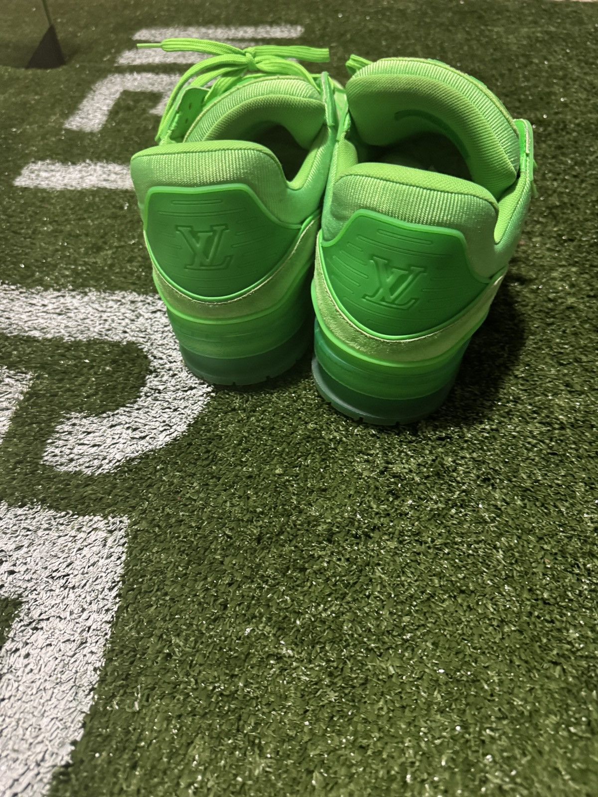 Louis Vuitton LV Virgil Slime Lime Green Skater Shoes Size US 9.5 / EU 42-43 - 3 Thumbnail