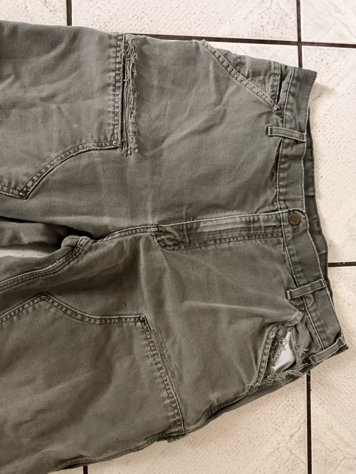 Carhartt Vintage olive green Carthartt doubleknee workwear pants Size US 36 / EU 52 - 3 Thumbnail