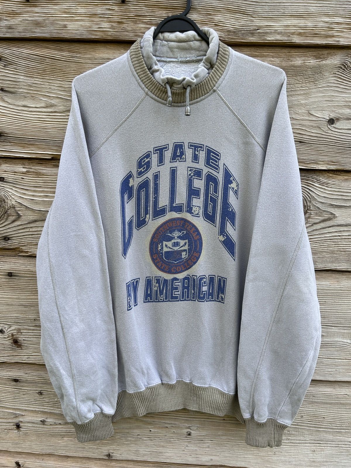 Vintage 80s Vintage Texas State College University Sweatshirt Crew Size US L / EU 52-54 / 3 - 1 Thumbnail