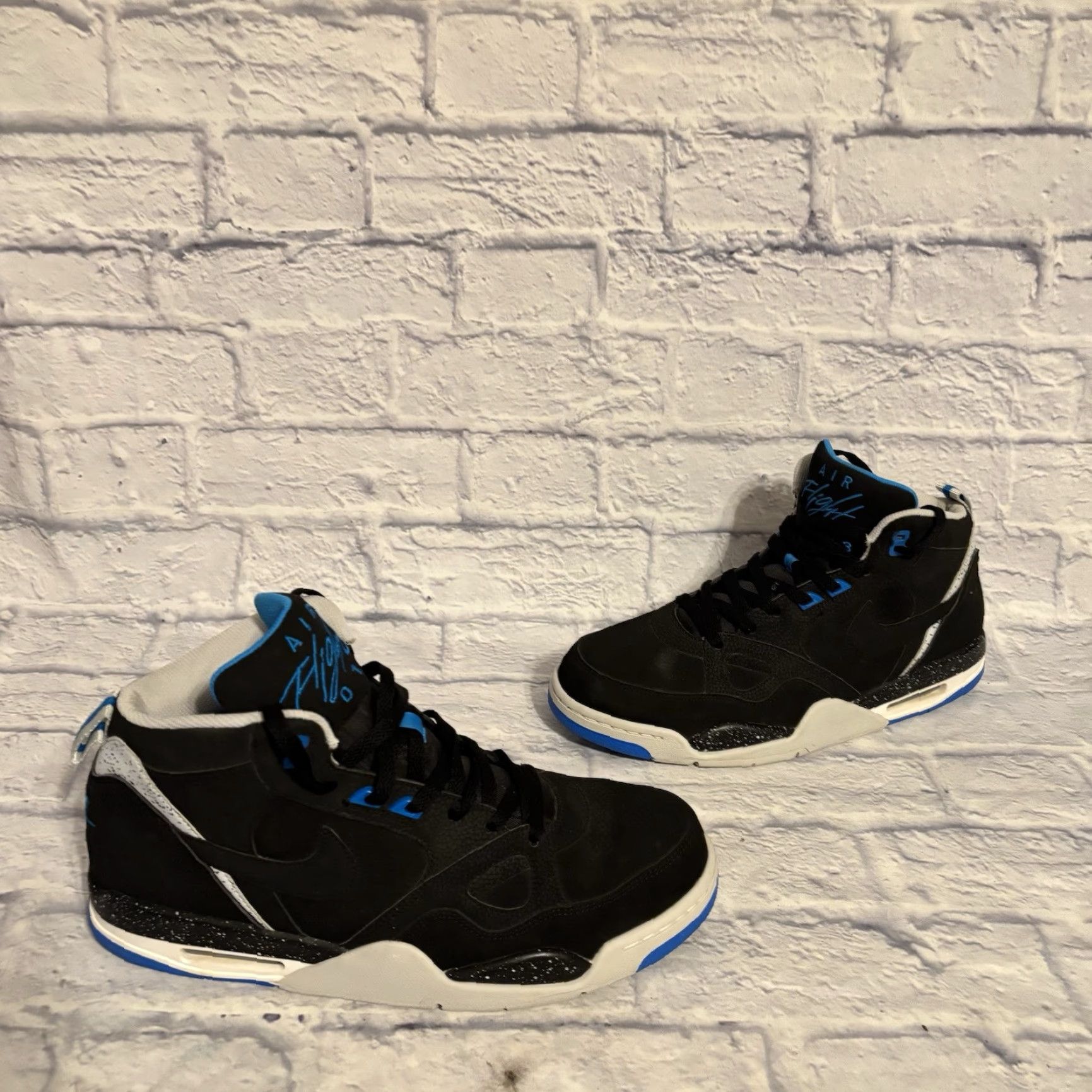 Nike Nike Air Flight ’13 Mid Black Photo Blue 579961-001 Men’s US Size 11 Size US 11 / EU 44 - 2 Thumbnail