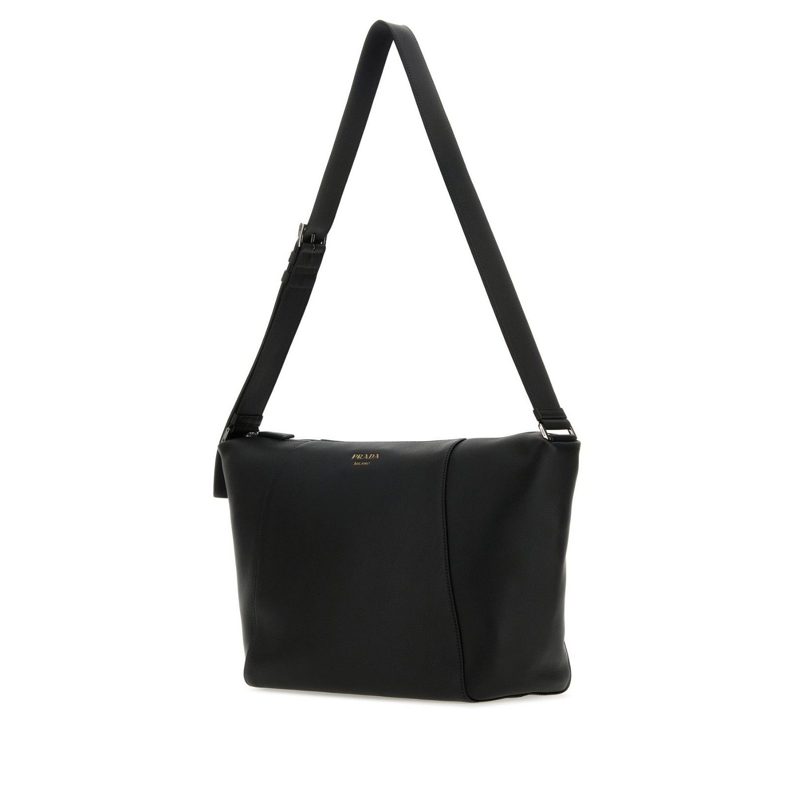 Prada PRADA Large Black Leather Shoulder Bag New And Authentic Size ONE SIZE - 2 Thumbnail