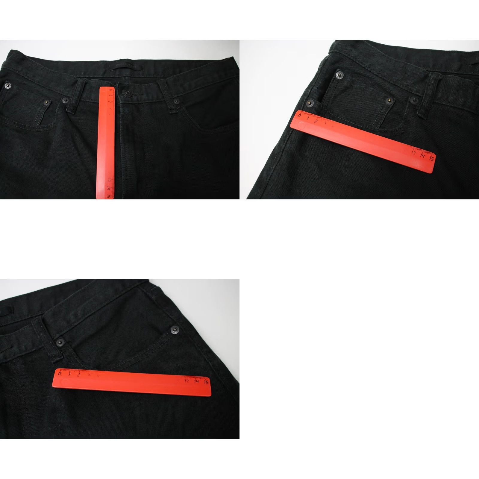 Uniqlo Uniqlo Jeans Men's W31/L34 Selvedge Slim Fit Zip Fly Denim Black Size US 31 - 8 Thumbnail