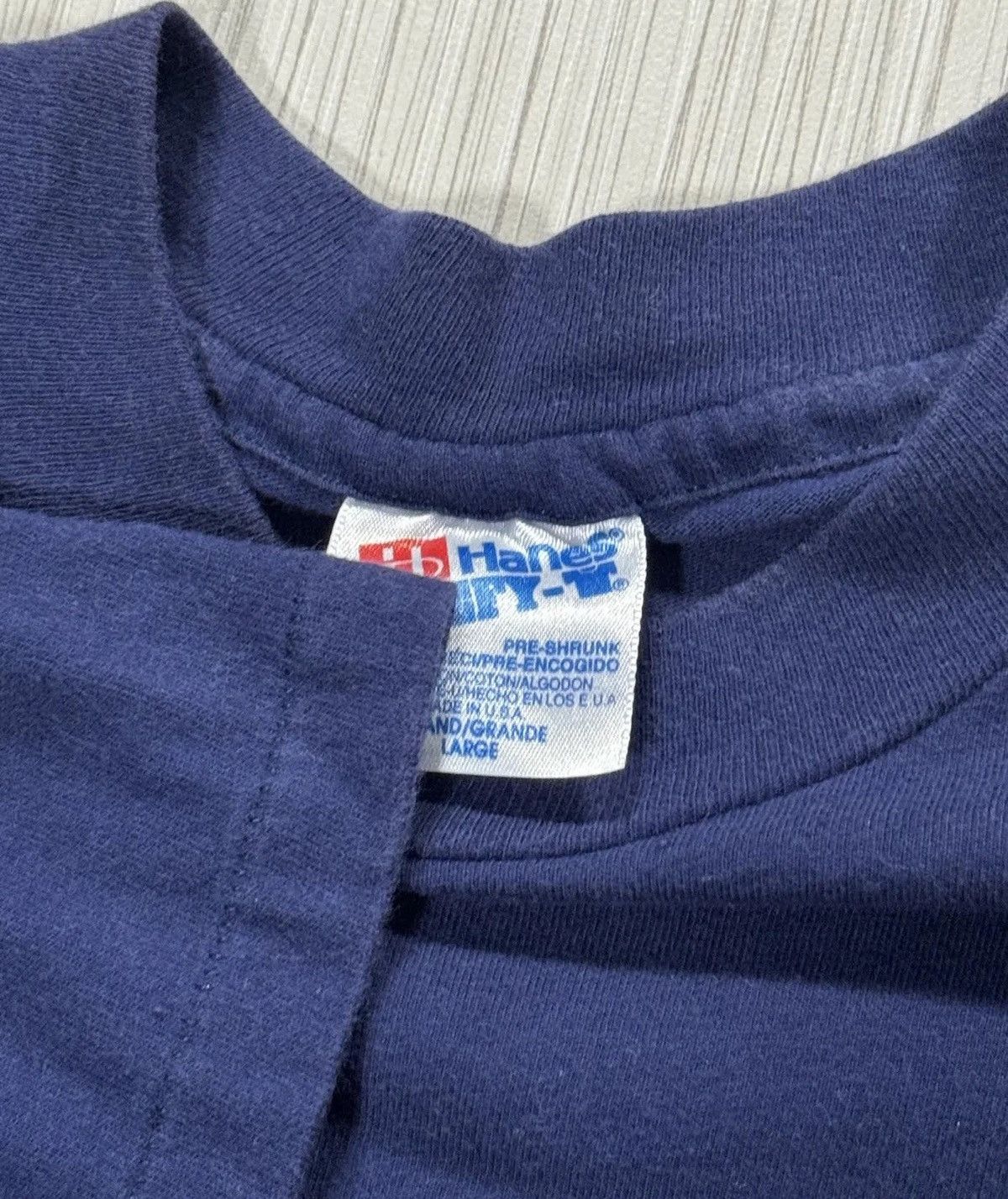 Hanes Vintage FDNY Navy T Shirt (Size L) Size US L / EU 52-54 / 3 - 3 Thumbnail