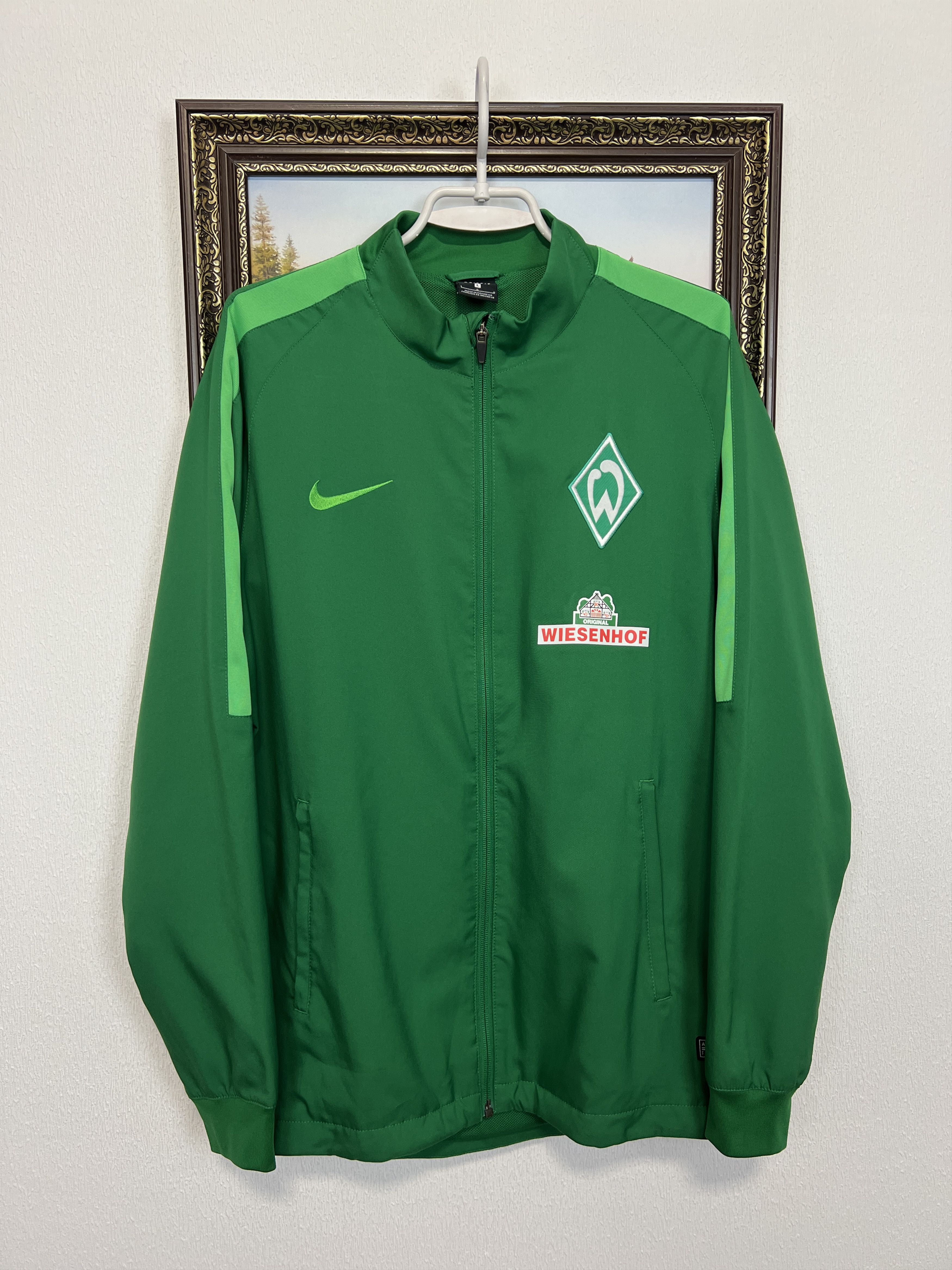 Nike Werder Bremen Football Jacket Soccer Track Top Zip Rare Hype Size US L / EU 52-54 / 3 - 1 Thumbnail