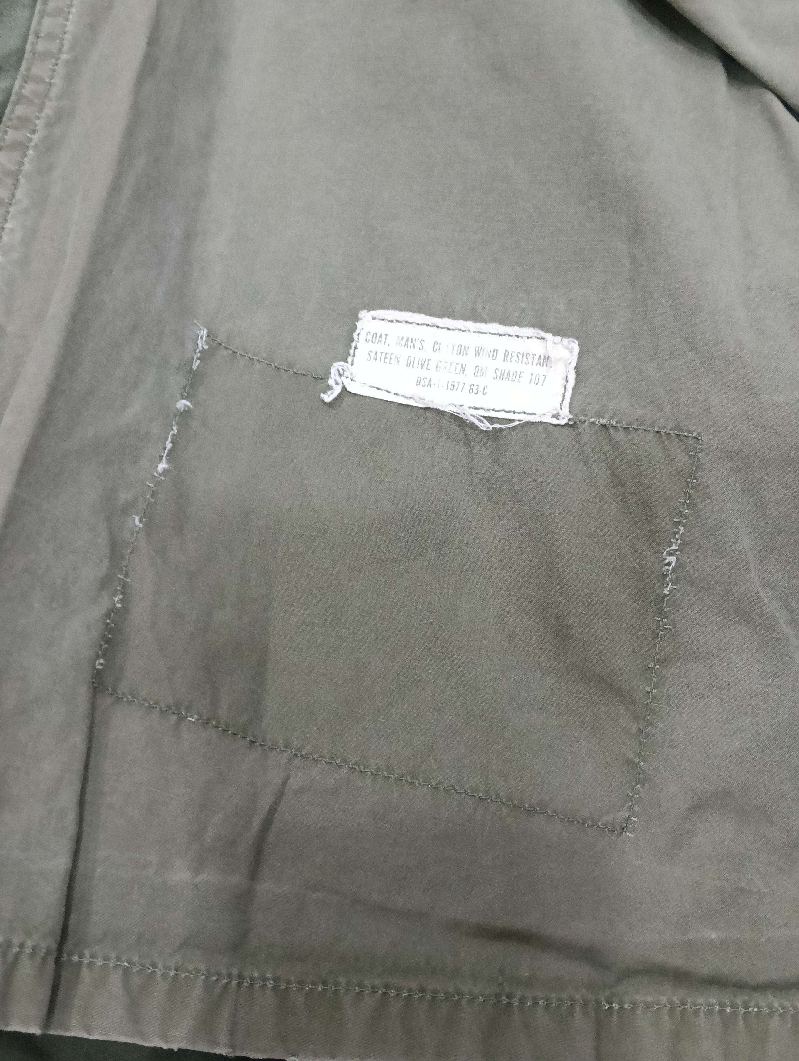 Vintage True Vintage M51 Field Jacket Sateen Olive Green Size US XL / EU 56 / 4 - 9 Thumbnail
