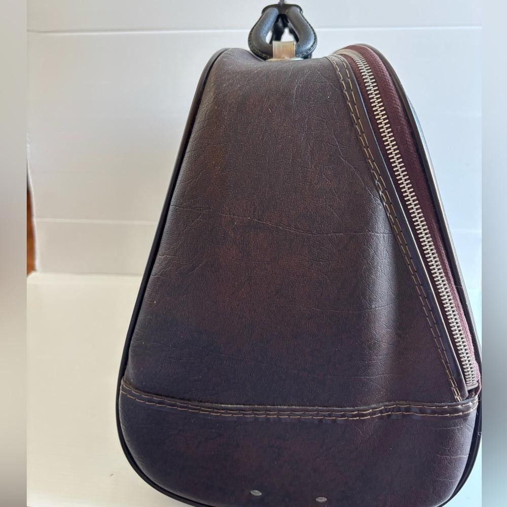 Designer Vintage Leather Brown Bag Size ONE SIZE - 2 Thumbnail