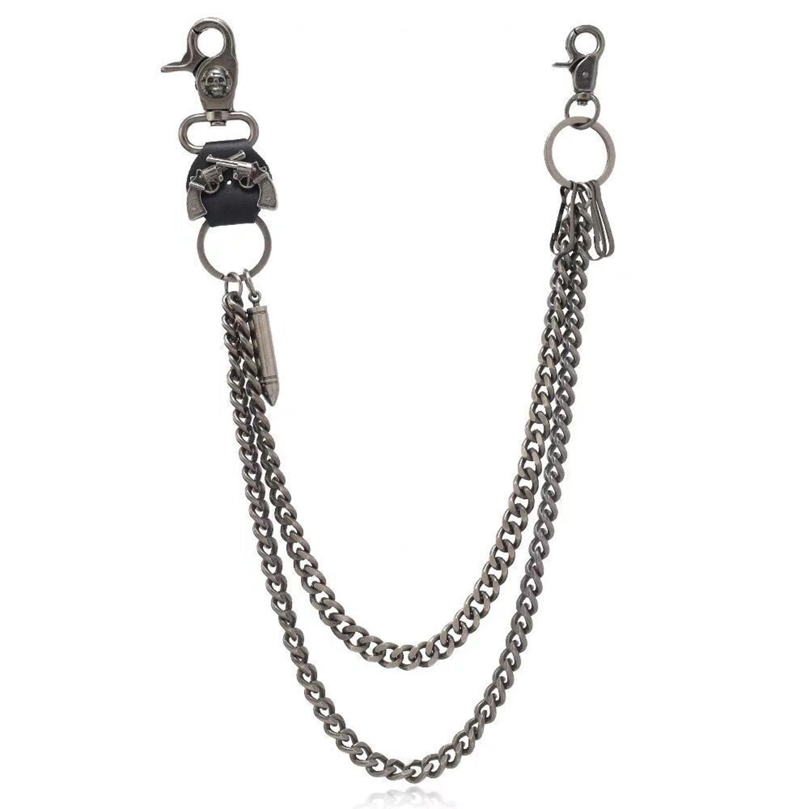 Jewelry Double Bullet Pants Wallet Chain Size ONE SIZE - 3 Thumbnail