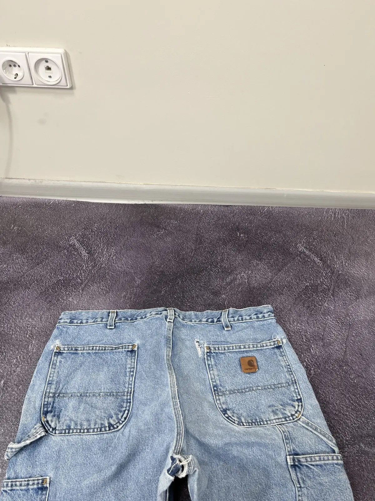 Carhartt Vintage 90s Carhartt USA Faded Blue Hype Baggy Jeans Size US 38 / EU 54 - 6 Thumbnail