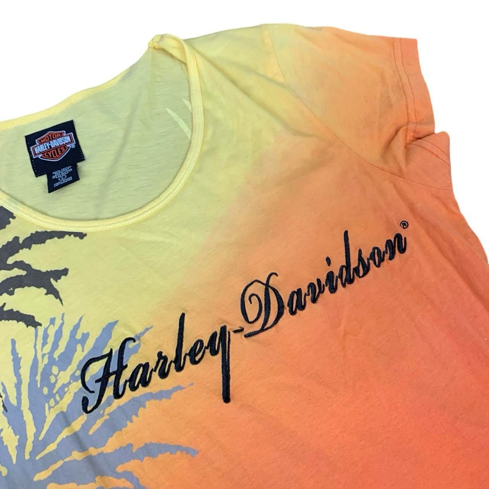 Harley Davidson × Vintage Vintage Y2K Harley Davidson Bedazzled Ed Hardy Style T-shirt Size L / US 10 / IT 46 - 5 Thumbnail
