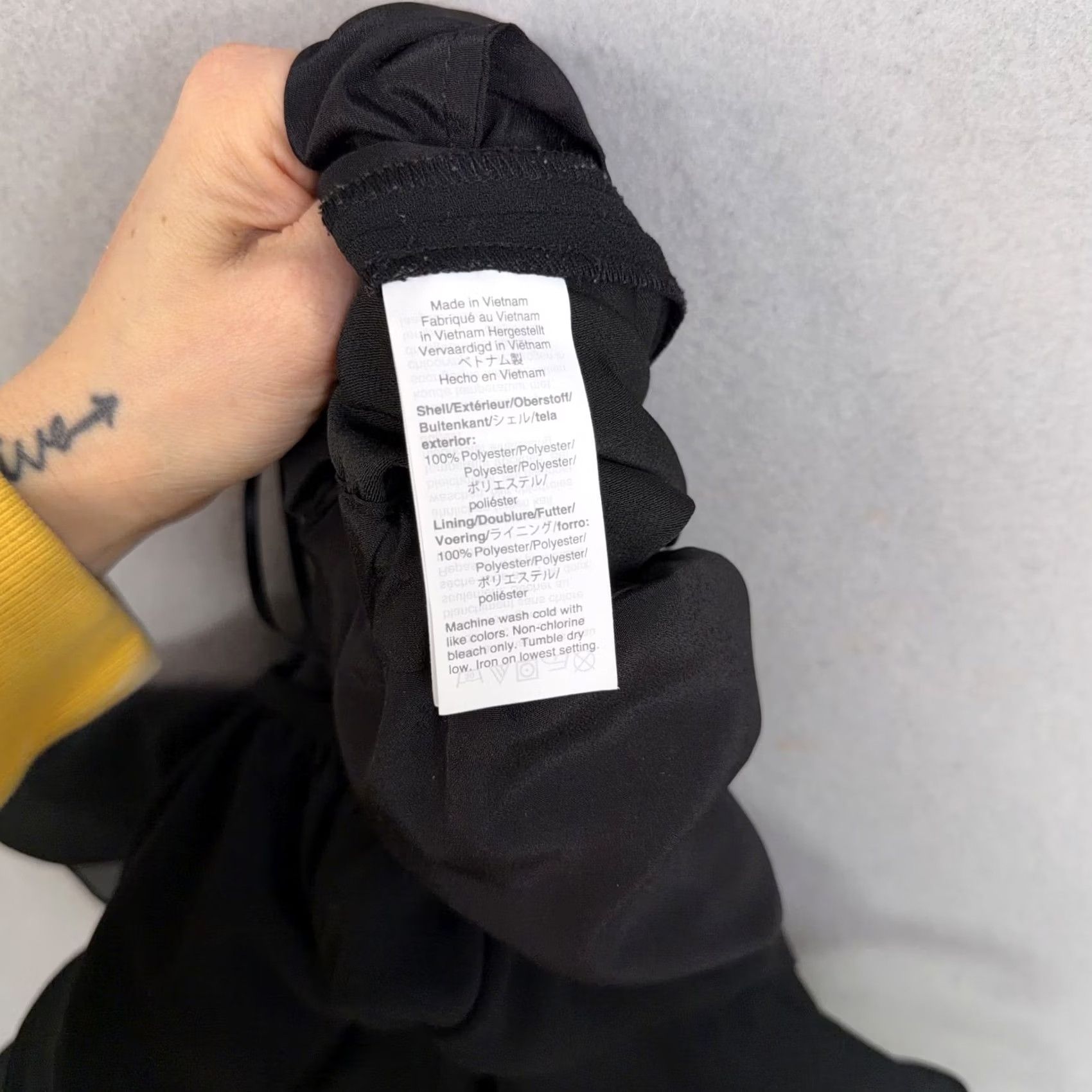 J.Crew J.CREW Jumpsuit Womens 0 Black Ruffle Wide Leg Crop Dressy Work Office Shirt? Size XS / US 0-2 / IT 36-38 - 5 Thumbnail