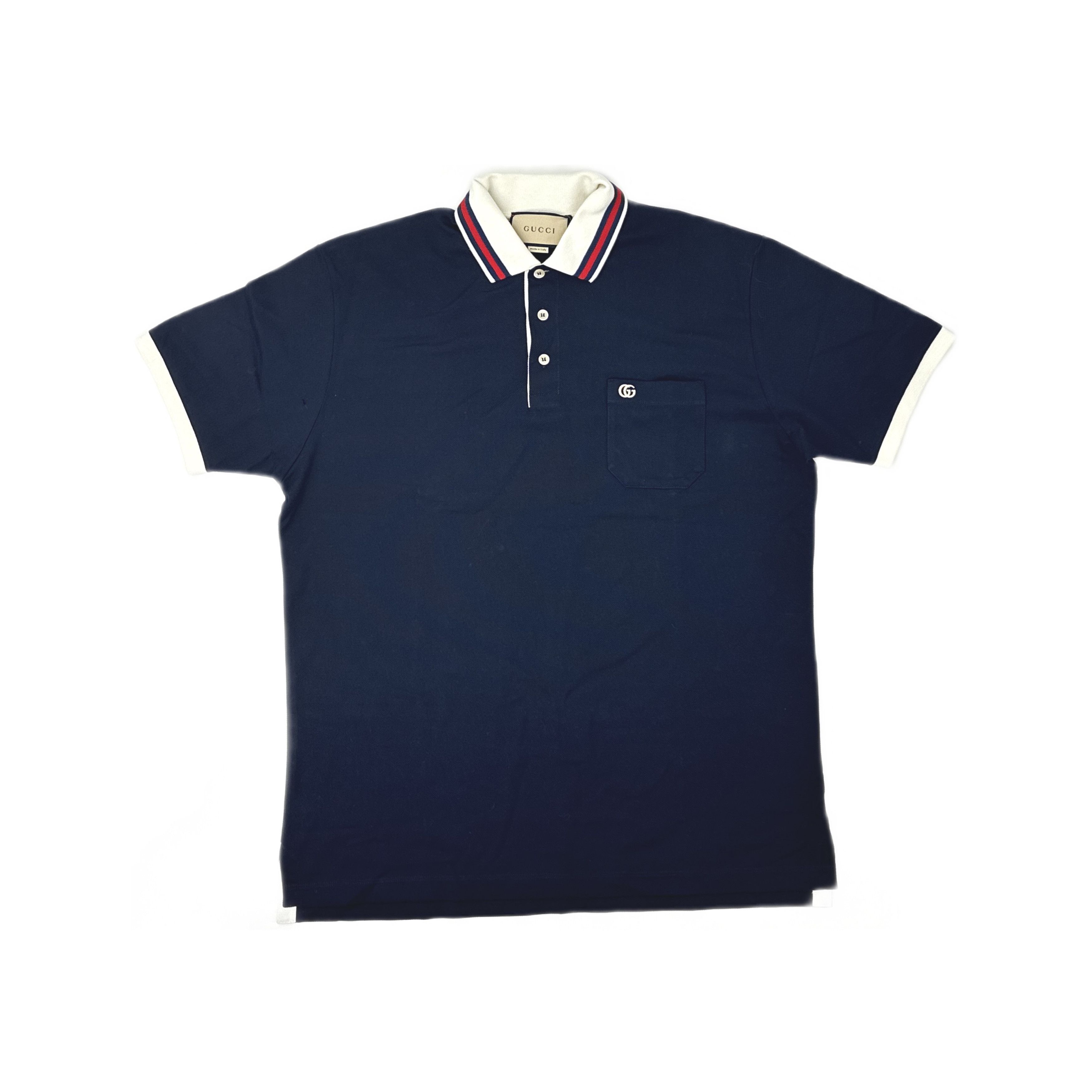 Gucci Gucci Contrast Collar Polo Shirt Size XL Size US XL / EU 56 / 4 - 1 Thumbnail