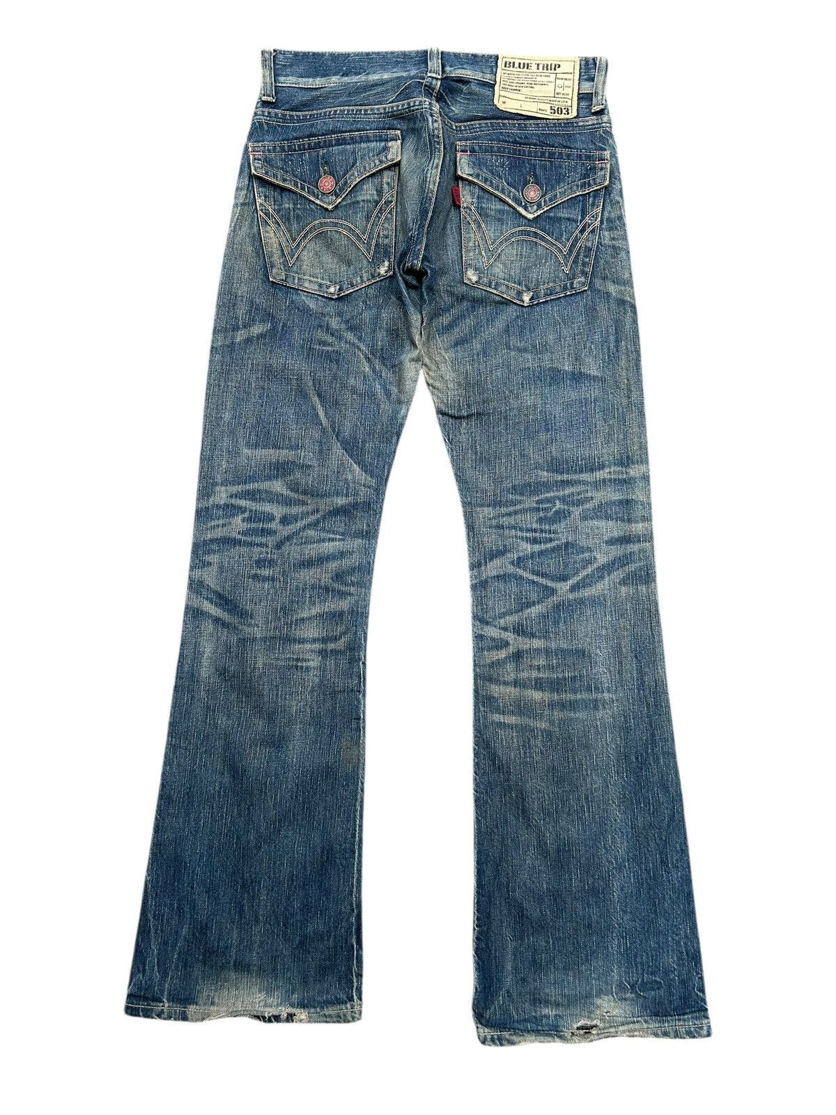 Kapital Flare Vintage Edwin Distressed Denim Jeans Size US 31 - 8 Thumbnail