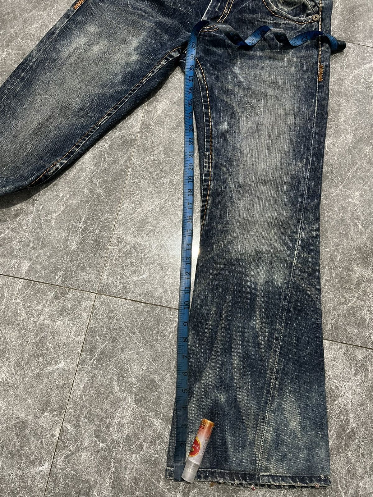 If Six Was Nine Y2K Flared Buckaroo Distress Jeans Size US 32 / EU 48 - 11 Thumbnail