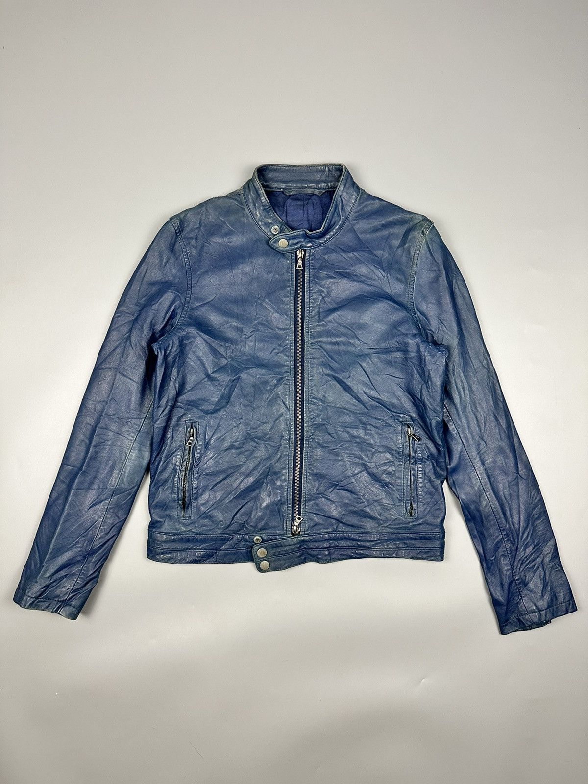 Japanese Brand Vintage Rider Leather Jacket Riri M6 Zipper Size US M / EU 48-50 / 2 - 1 Thumbnail