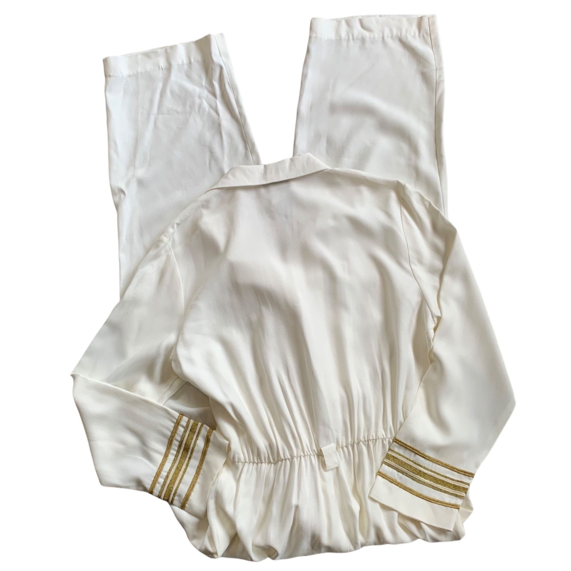 Vintage Vintage Studio Nautical Anchor Jumpsuit Romper USA 14 Size 36" / US 14 / IT 50 - 4 Thumbnail