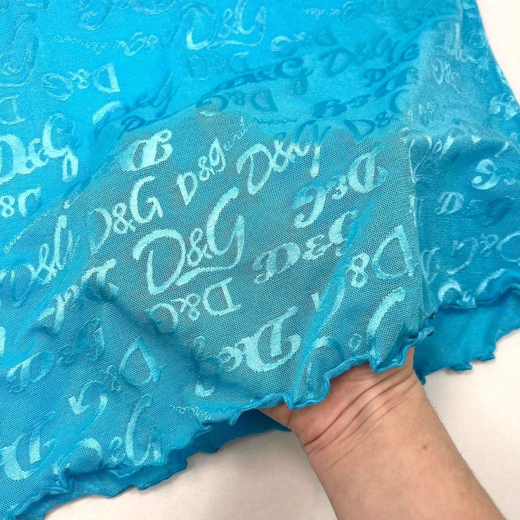 Dolce & Gabbana NWT y2k D&G blue mesh short sleeve top Size M / US 6-8 / IT 42-44 - 5 Thumbnail