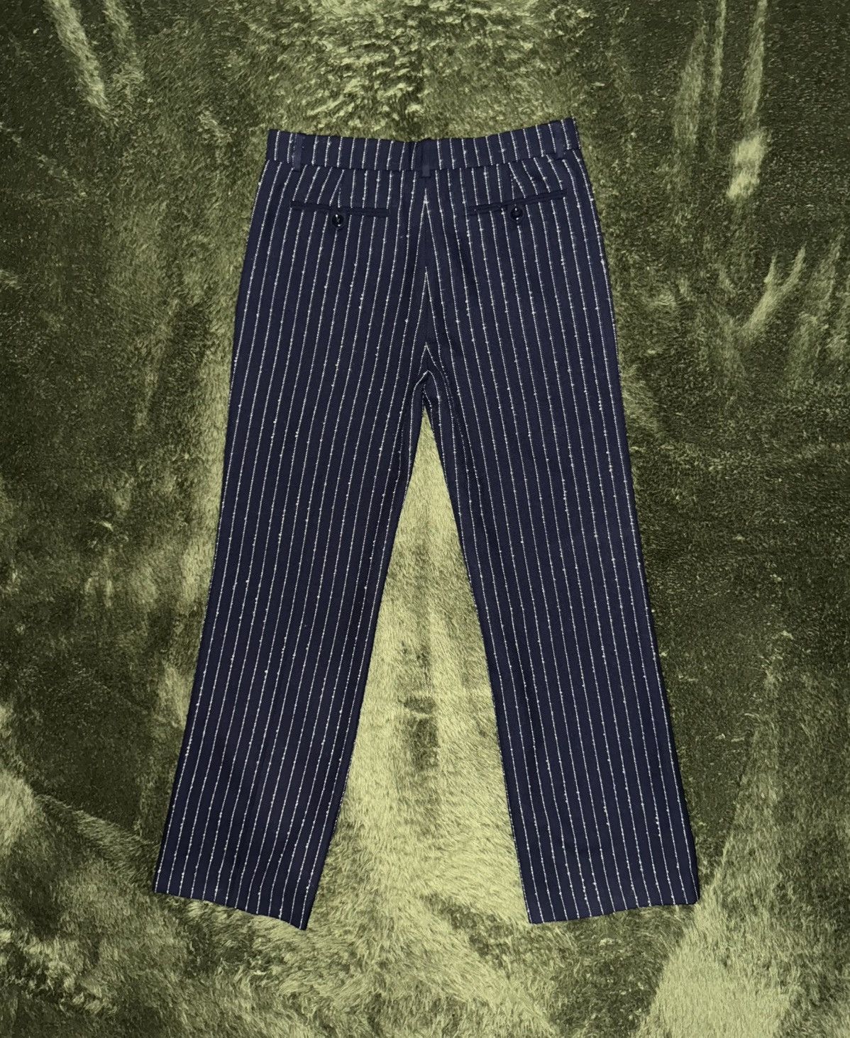 Acne Studios [36] ACNE STUDIOS Dot Stripe detail Trousers navy Size US 34 / EU 50 - 9 Thumbnail