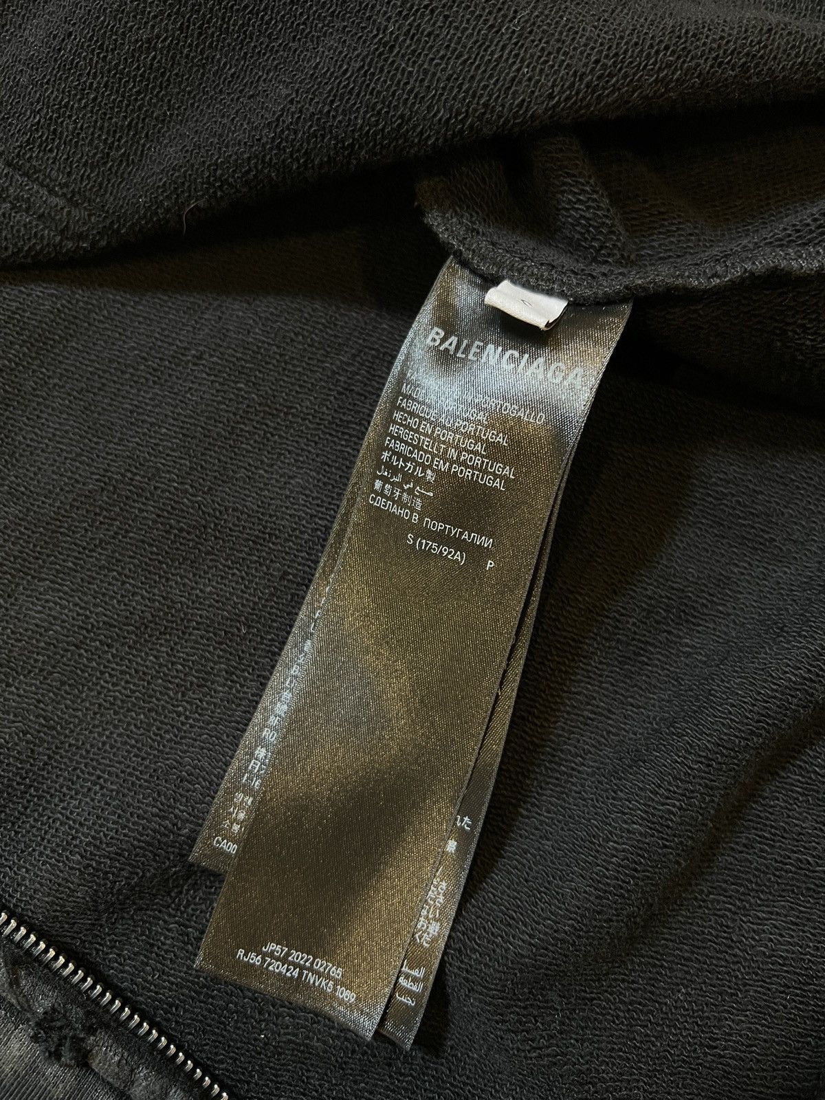 Balenciaga Balenciaga Mud Gaffer Zip Hoodie Size US S / EU 44-46 / 1 - 8 Thumbnail