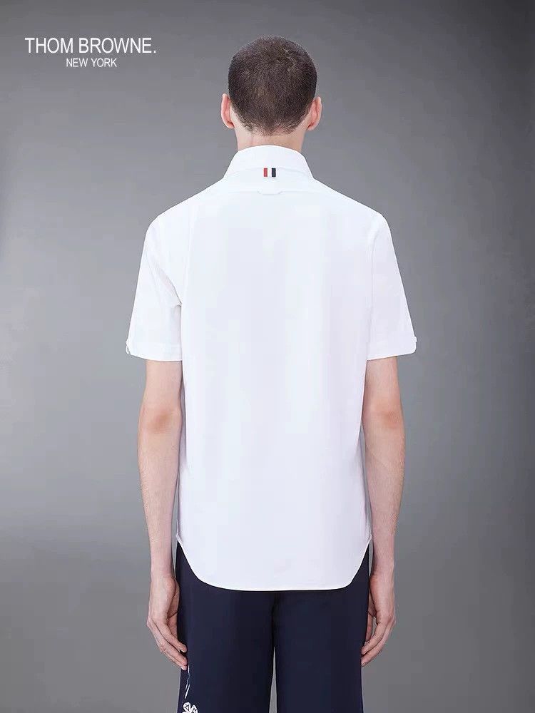 Thom Browne Thom Browne 24 SS Men's Casual Button-Front SS Shirt Size US XL / EU 56 / 4 - 2 Thumbnail