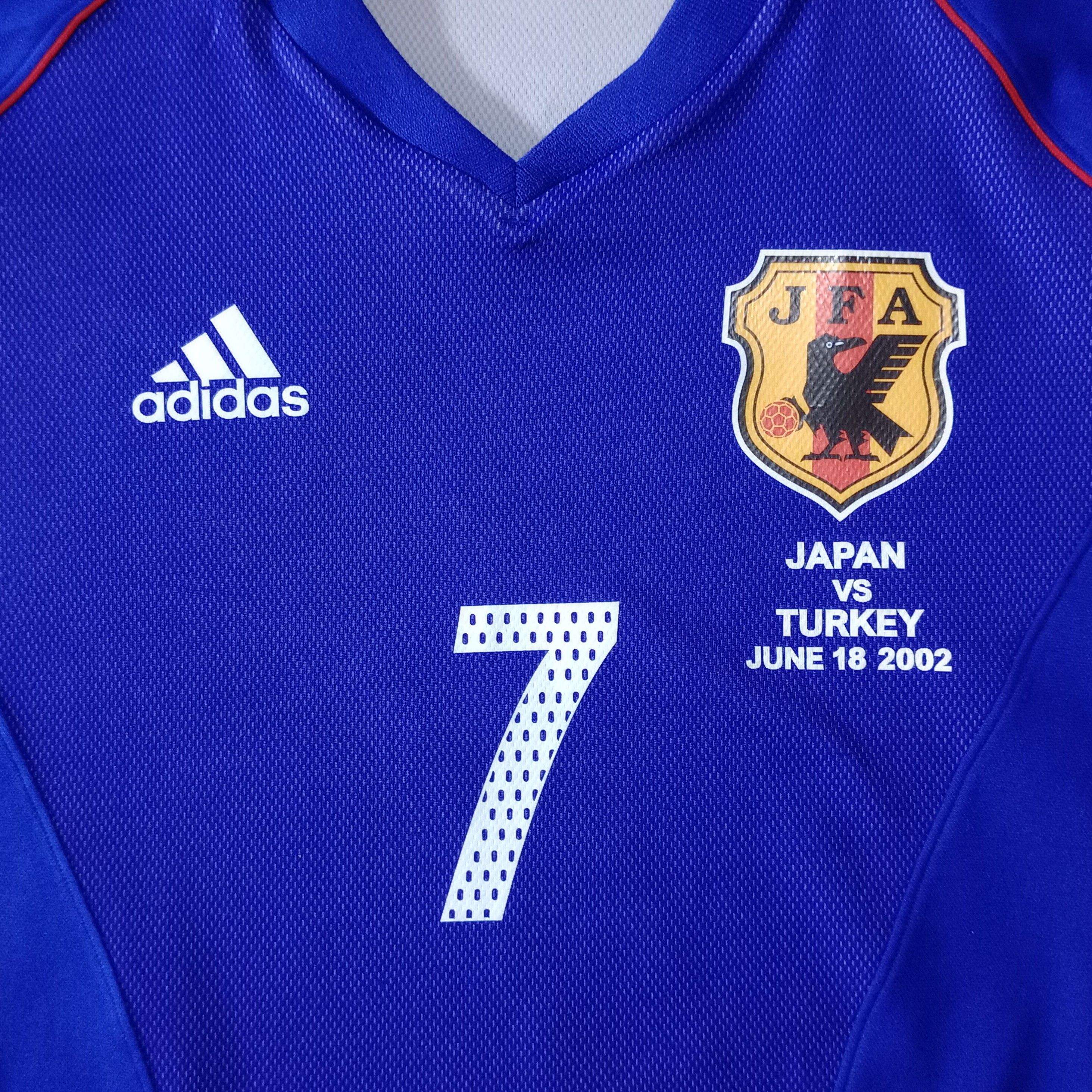Adidas Japan World Cup 2002 Home Jersey Hidetoshi Nakata 7 Size US M / EU 48-50 / 2 - 3 Thumbnail